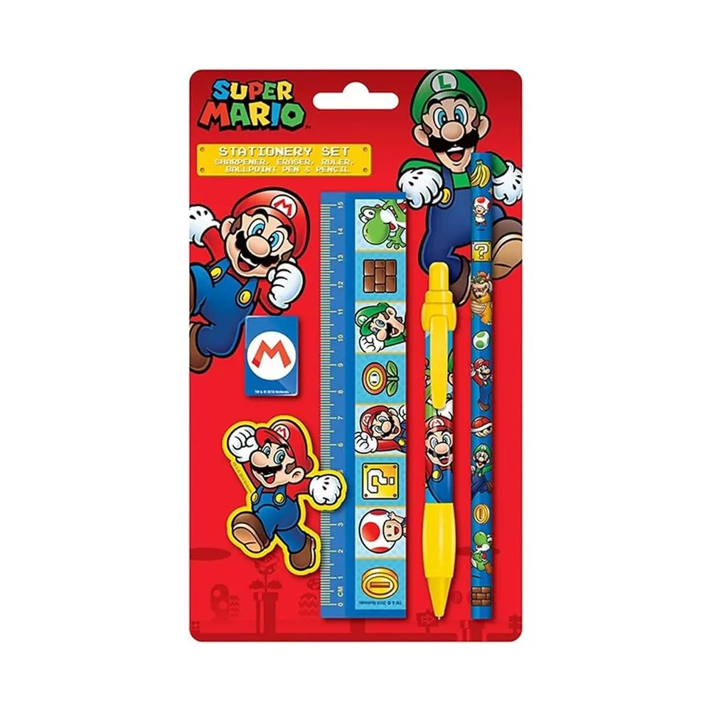 Paladone 任天堂超級瑪利歐 五合一 問號磚塊文具組