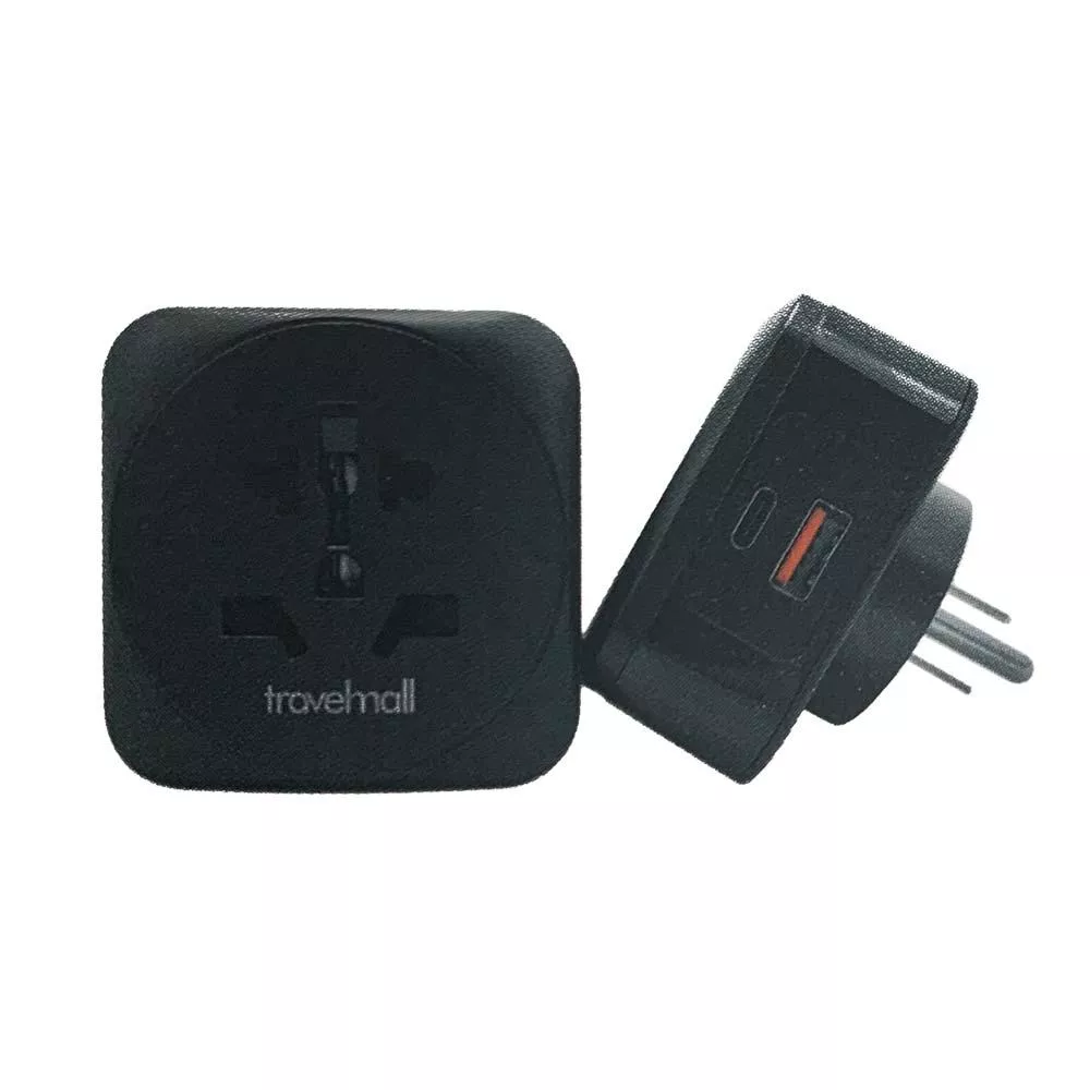 Travelmall 20W PD 多國旅行轉換插頭 (1USB-A / 1Type-C)(美規)