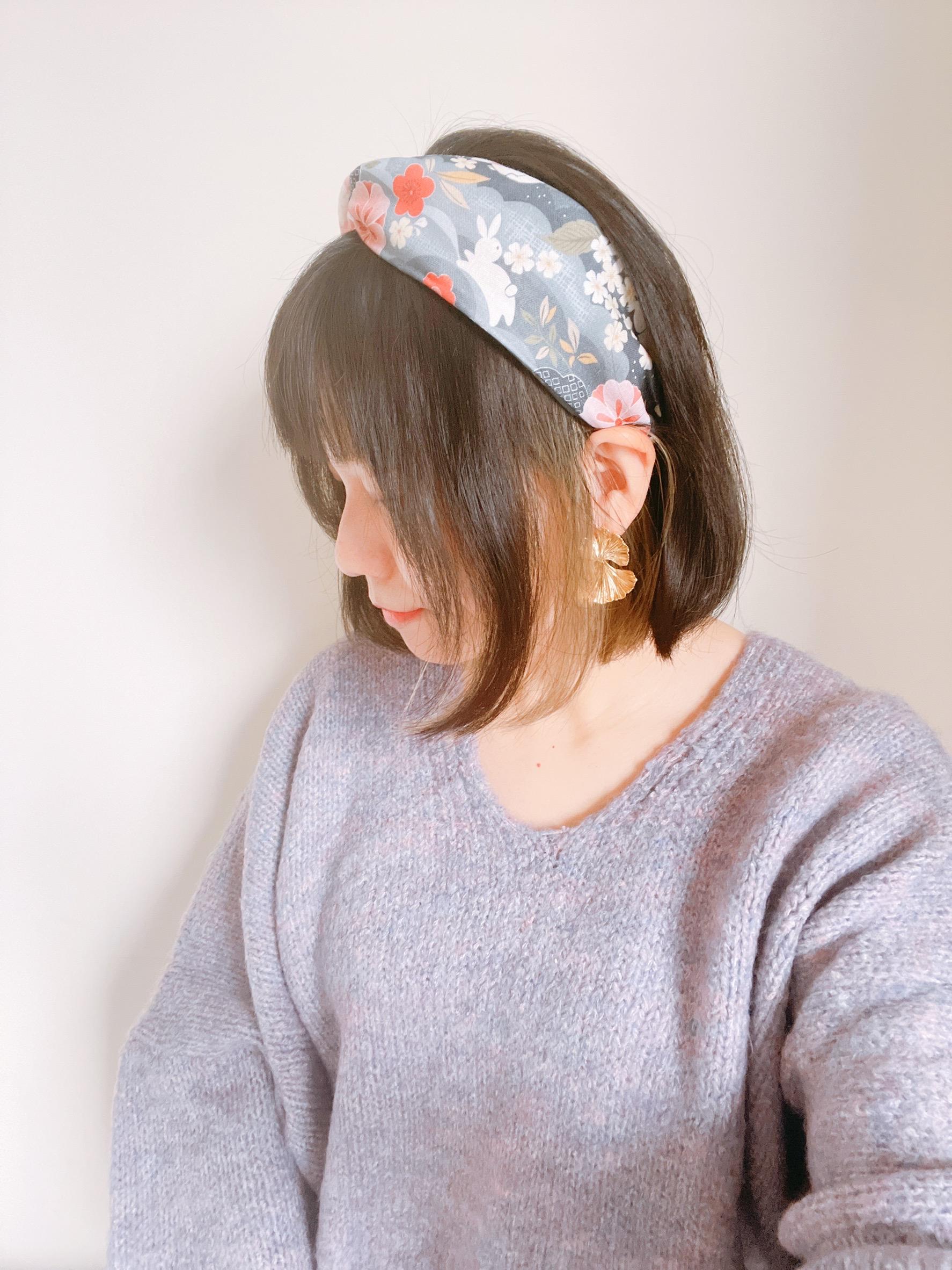 髮箍 / 髮帶 / 髮飾 / 花見月兔