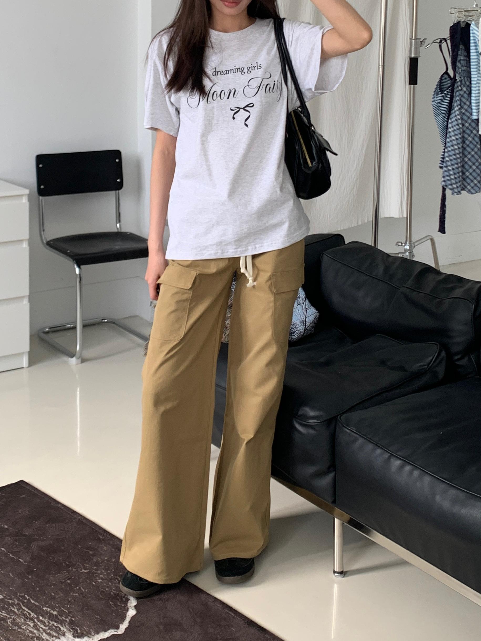 dreaming girls寬鬆tee(grey)(F)