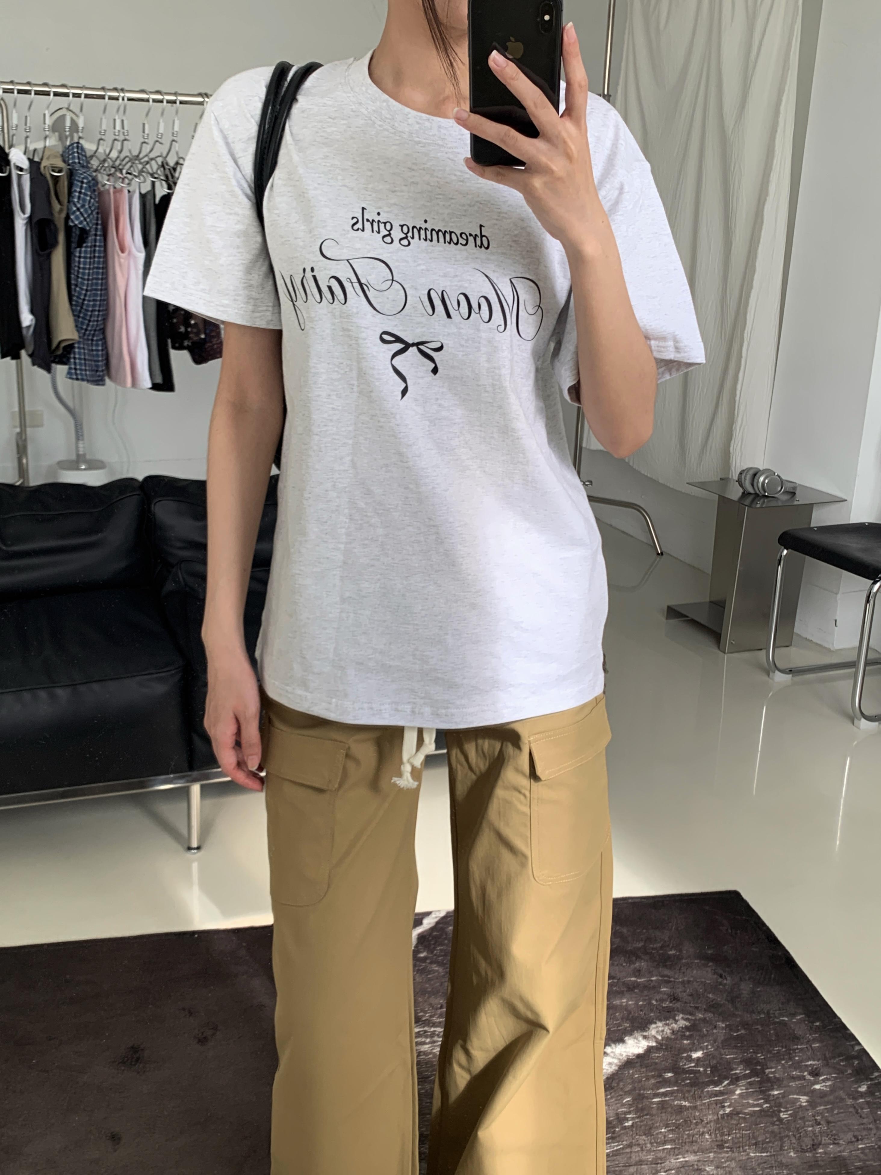 dreaming girls寬鬆tee(grey)(F)