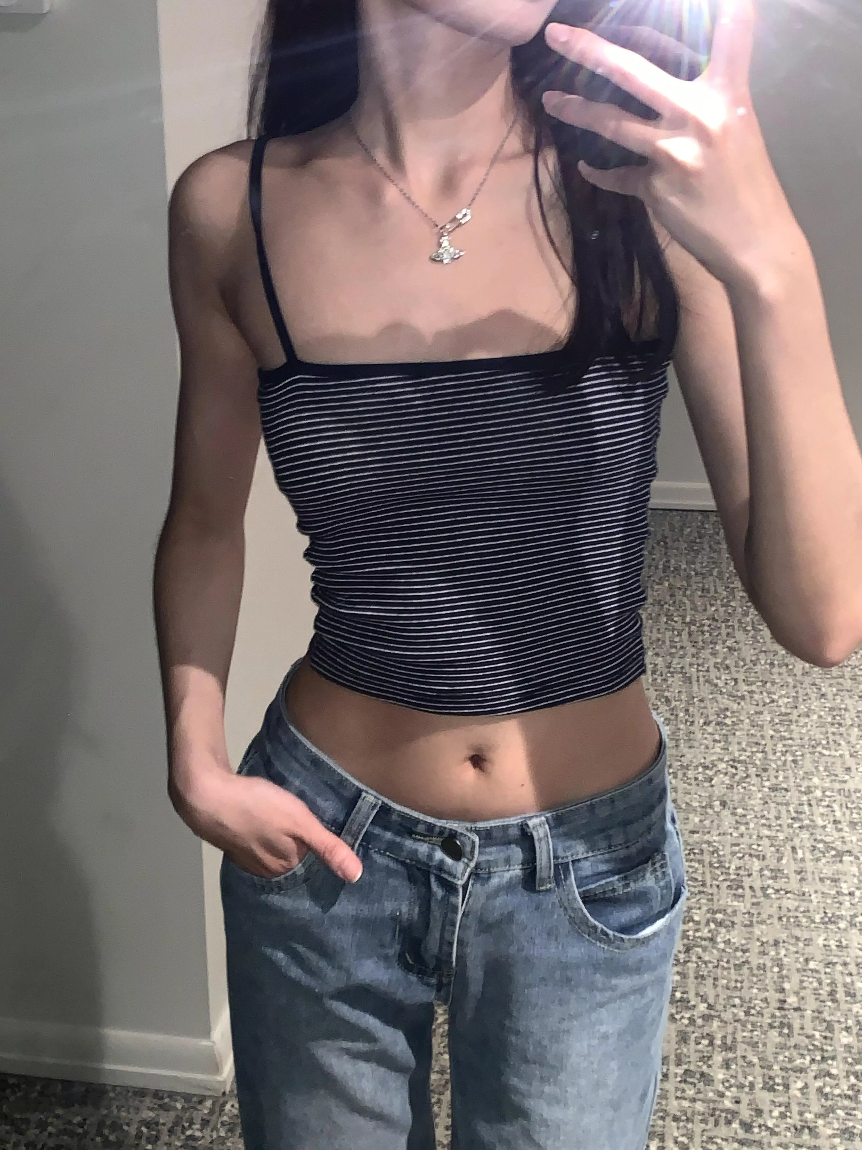 本期大推♡bondi夏日收腰條紋背心(navy)(S/M/L)