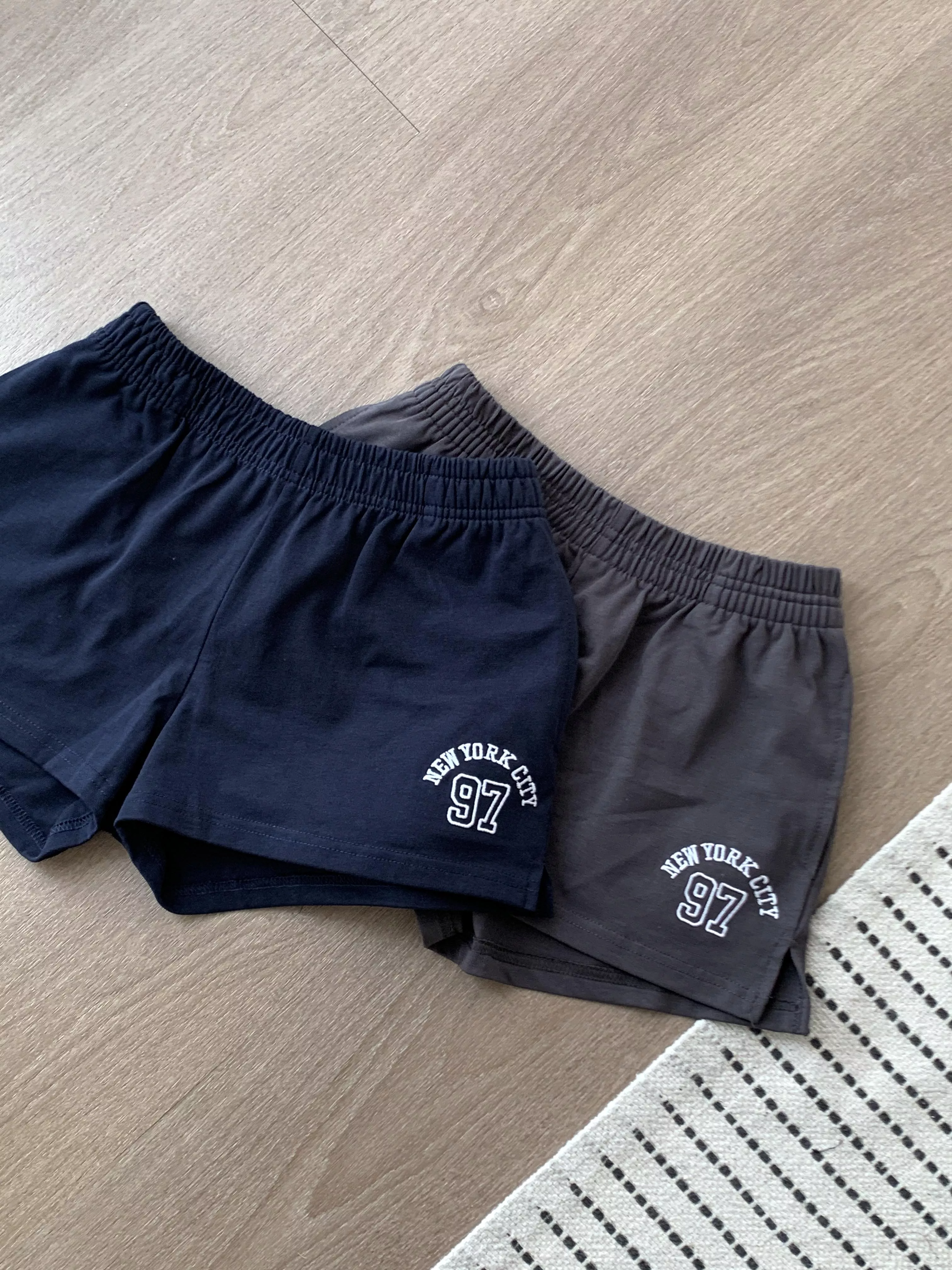 new york city休閒短褲(grey/navy)(S/M/L)