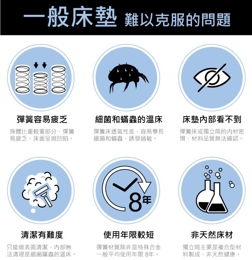 泰國THE LIONKING 皇室乳膠絕美97%純天然乳膠床墊(標準雙人) 6吋