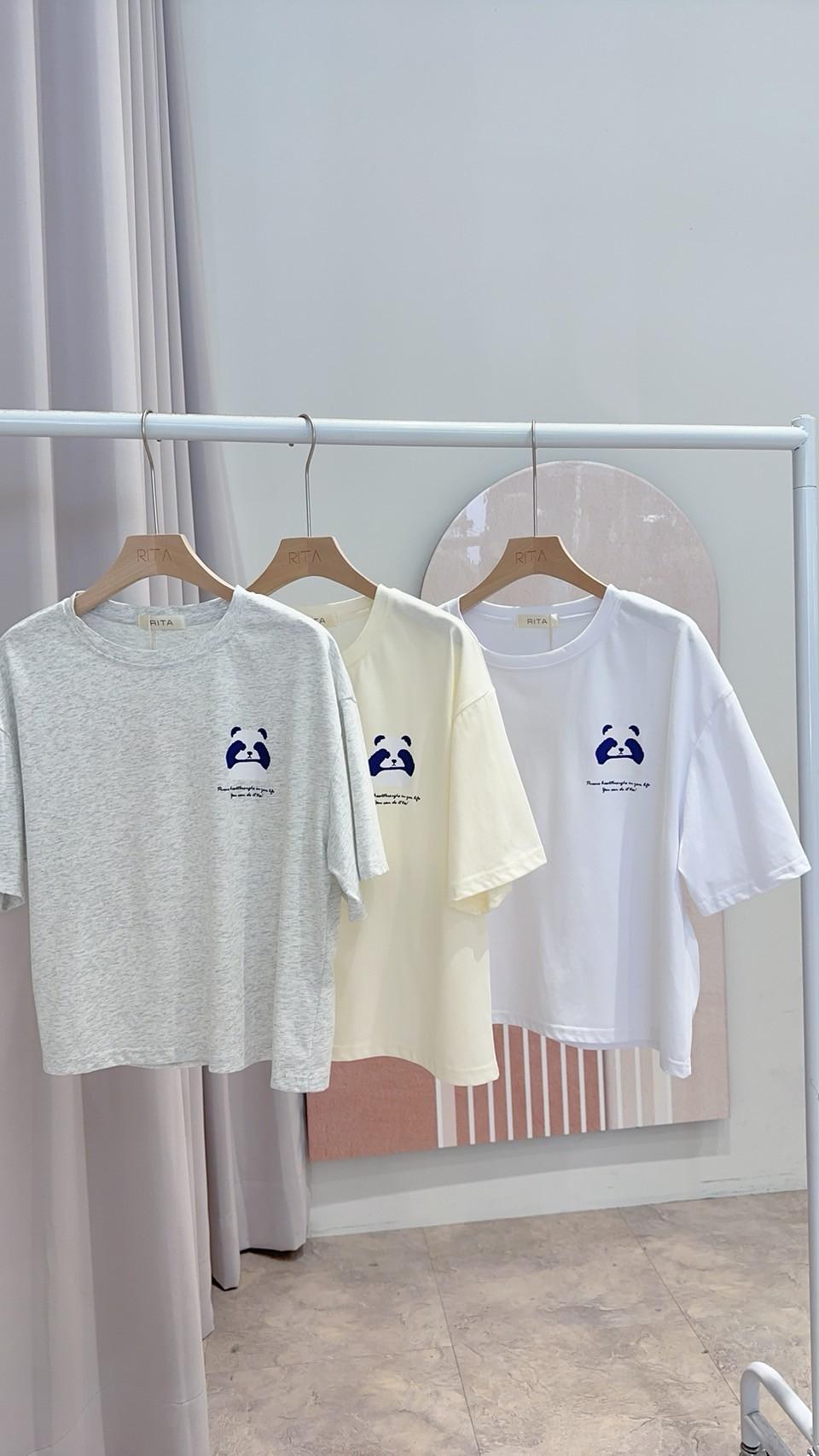 摀眼熊貓短版Tee