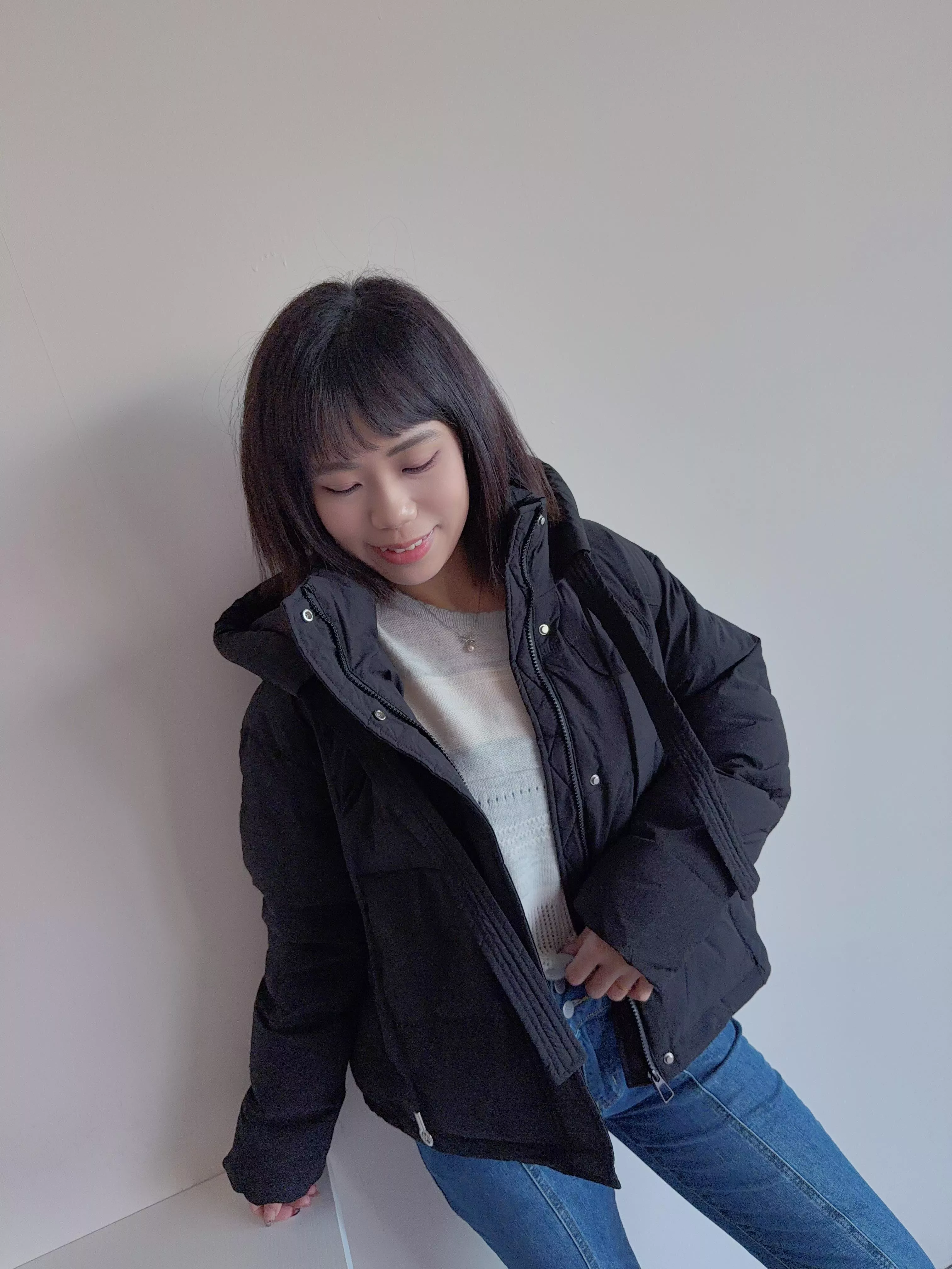 鋪棉連帽短版外套