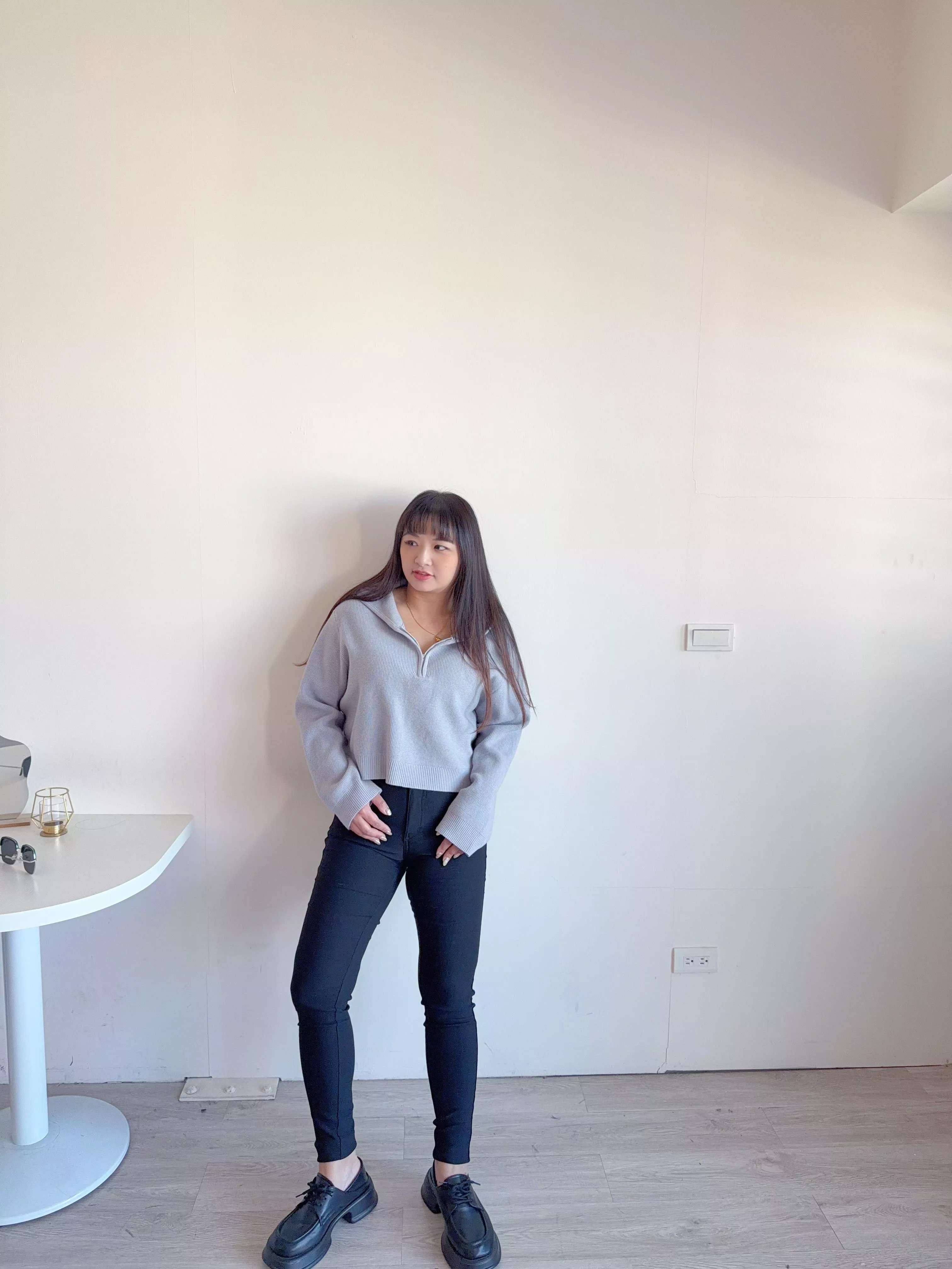 超彈力魔術磨毛褲