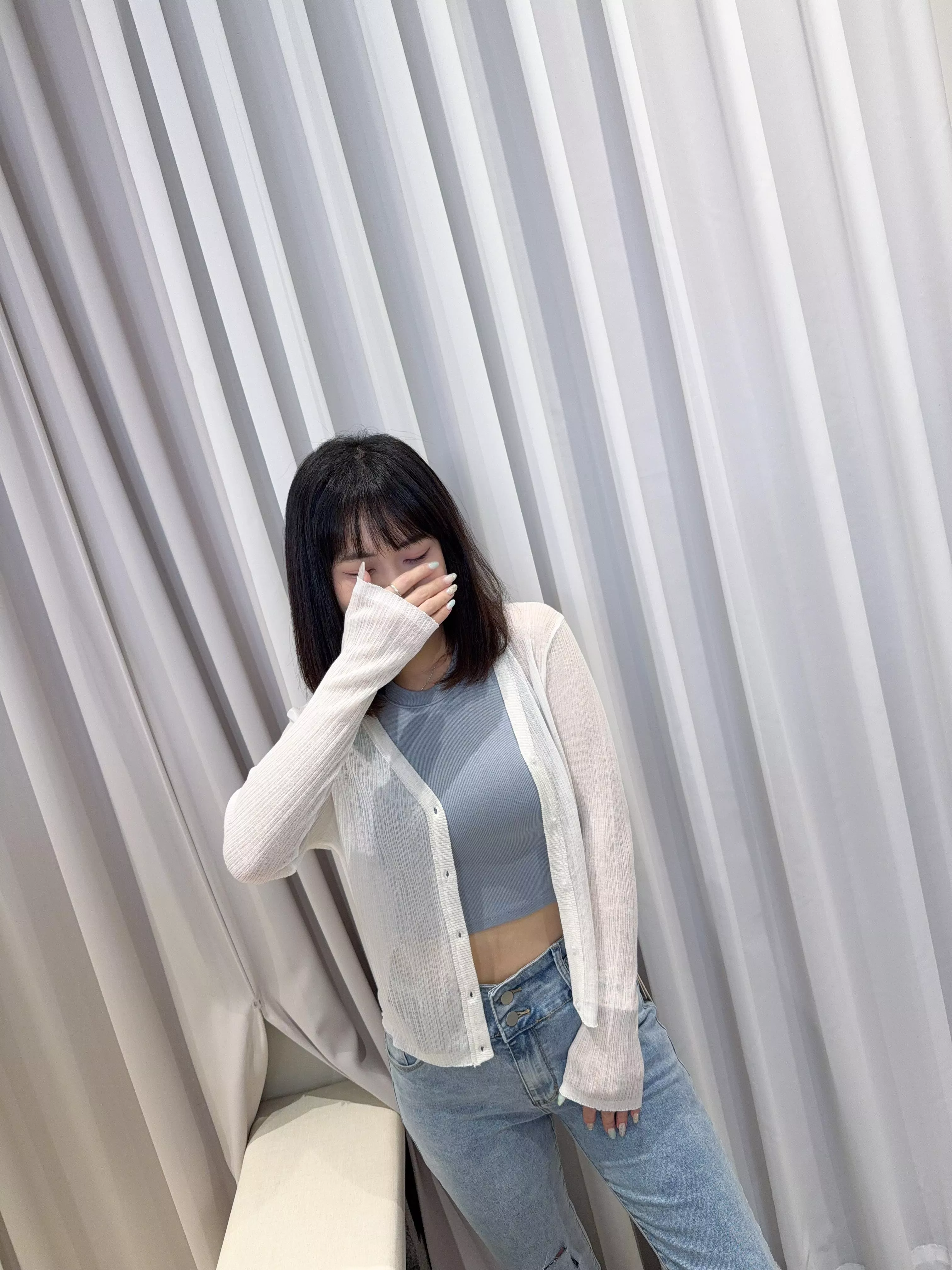 坑條排扣小外套