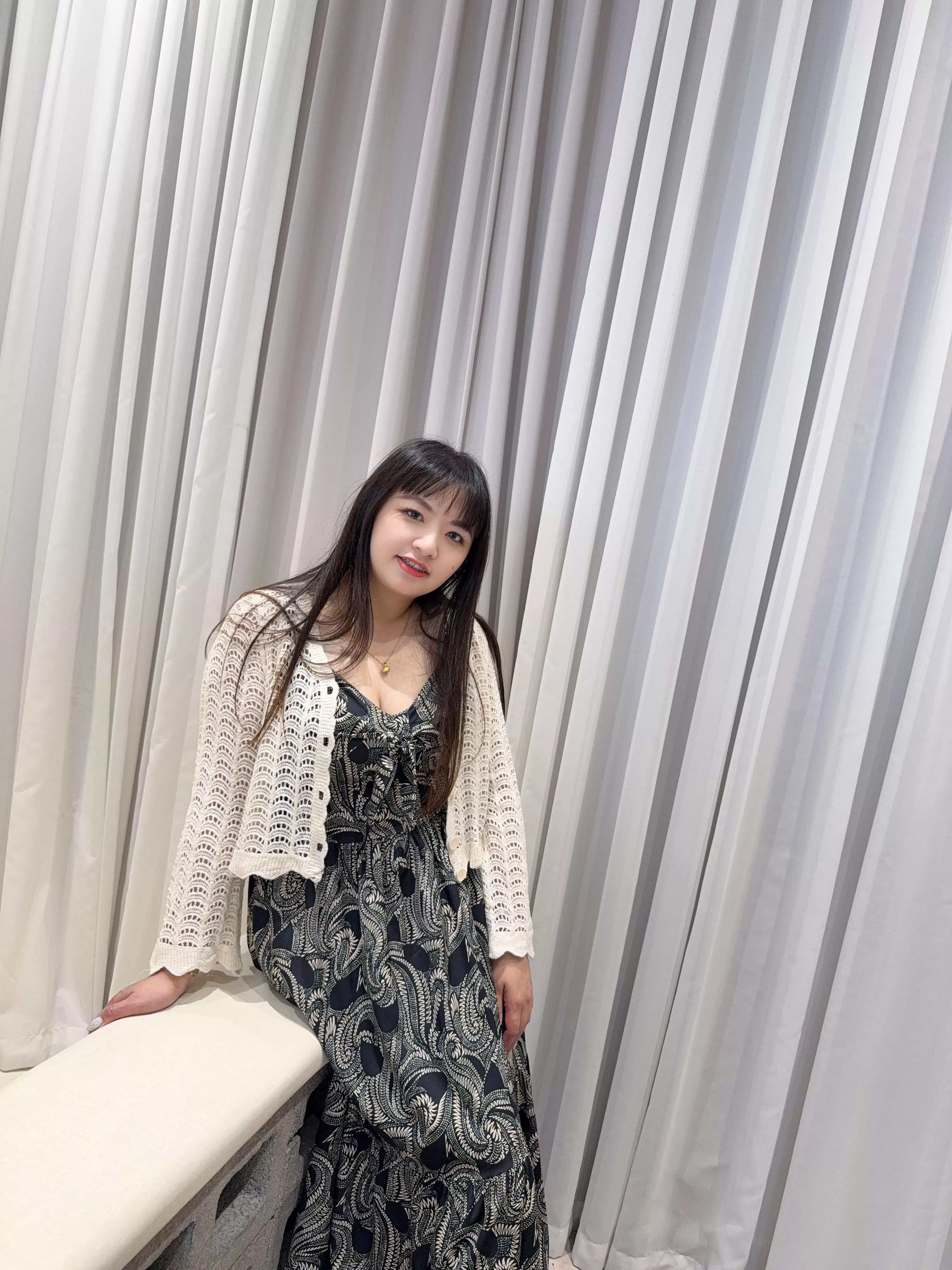 波西米亞細肩渡假洋裝