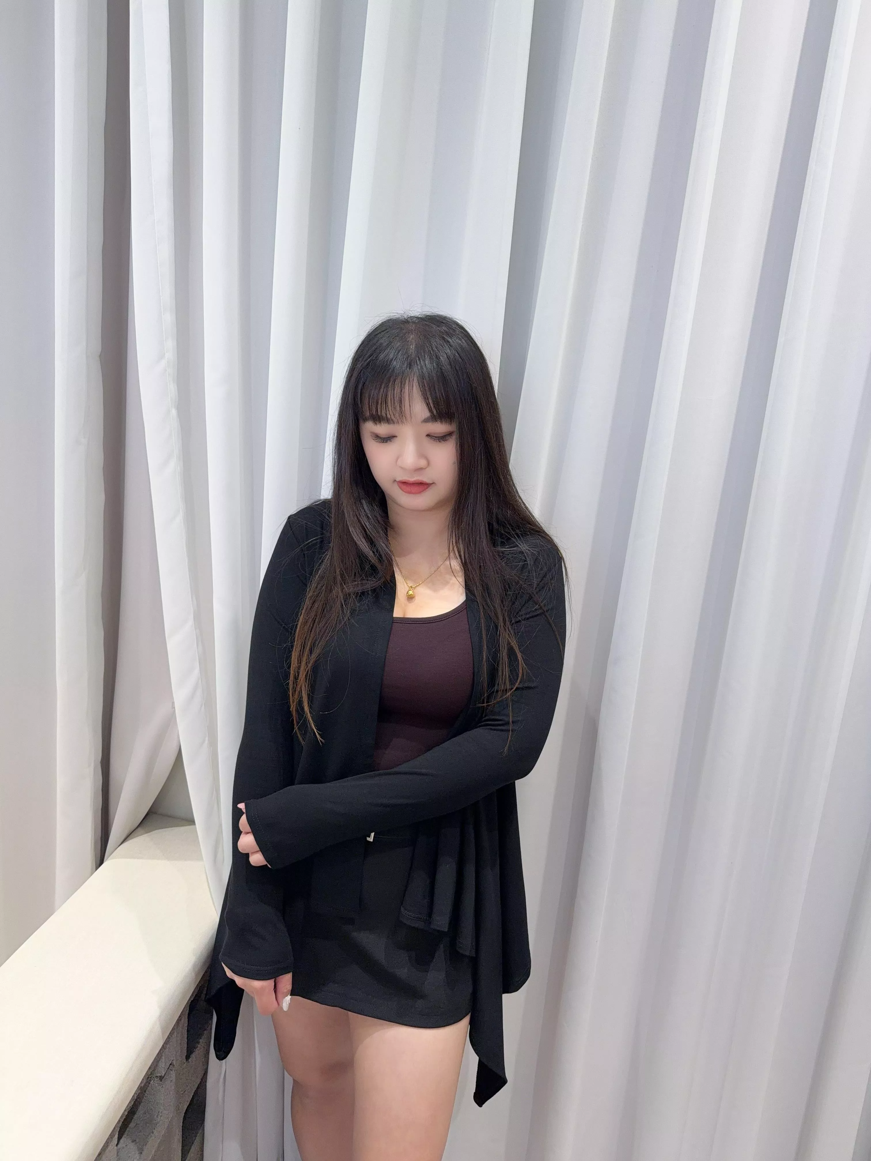 不規則造型棉外套