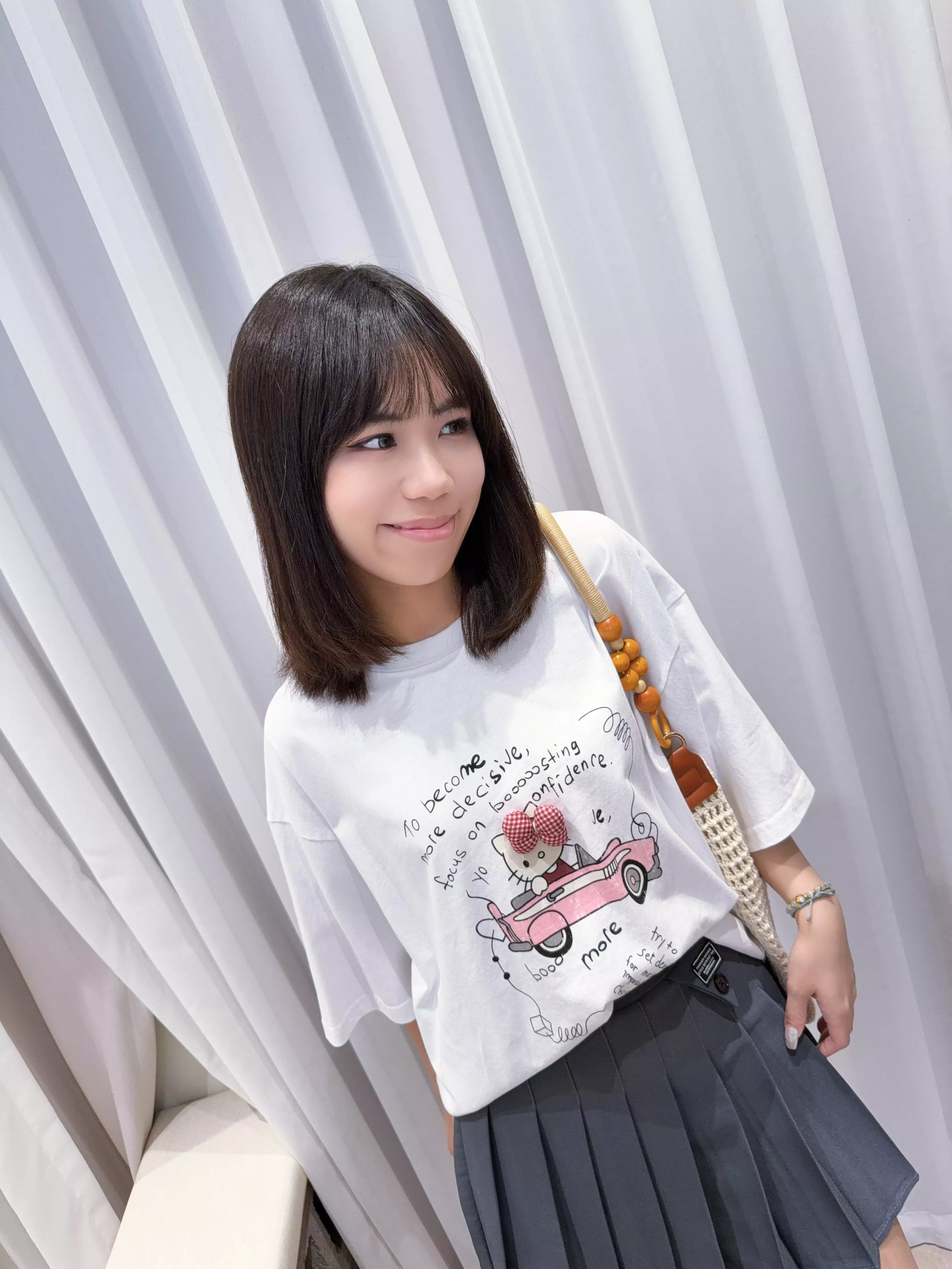 立體蝴蝶結Kitty Tee