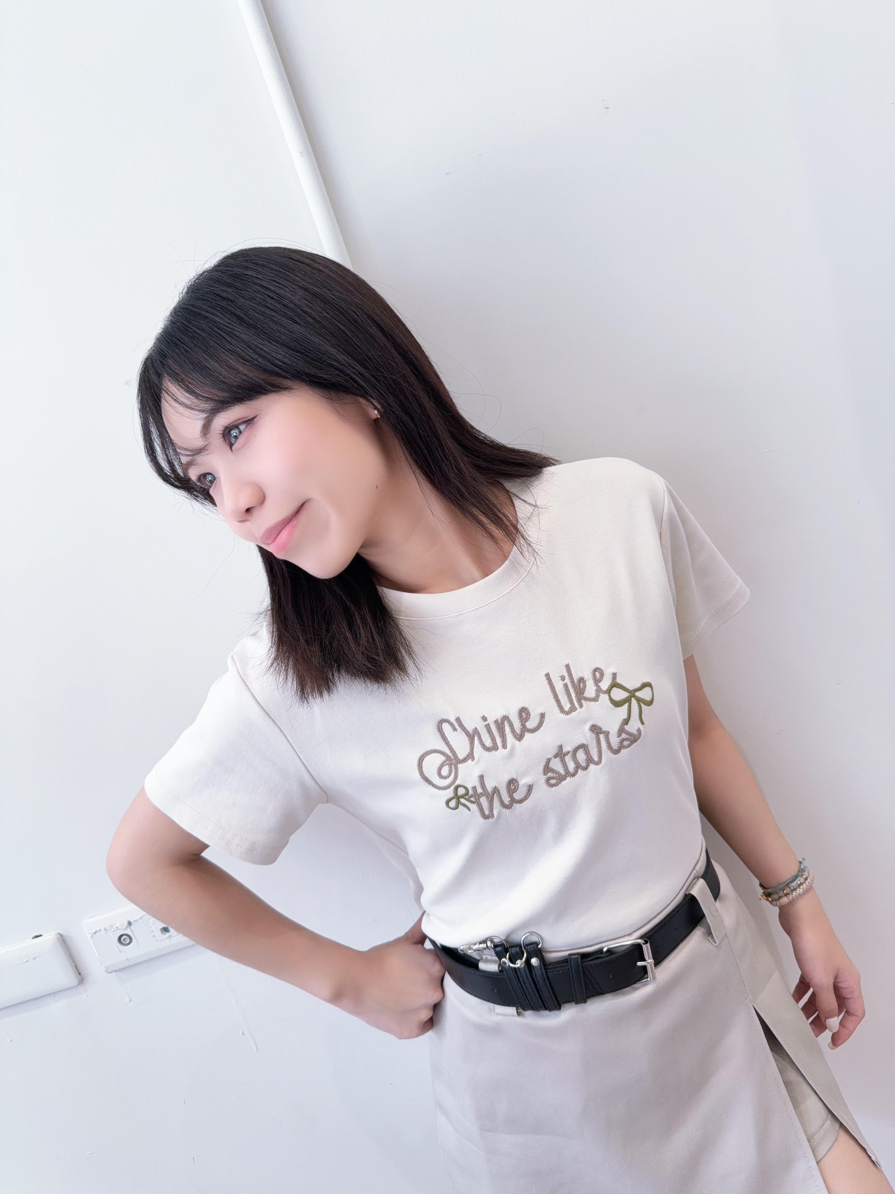 工藝蝴蝶結刺繡Tee