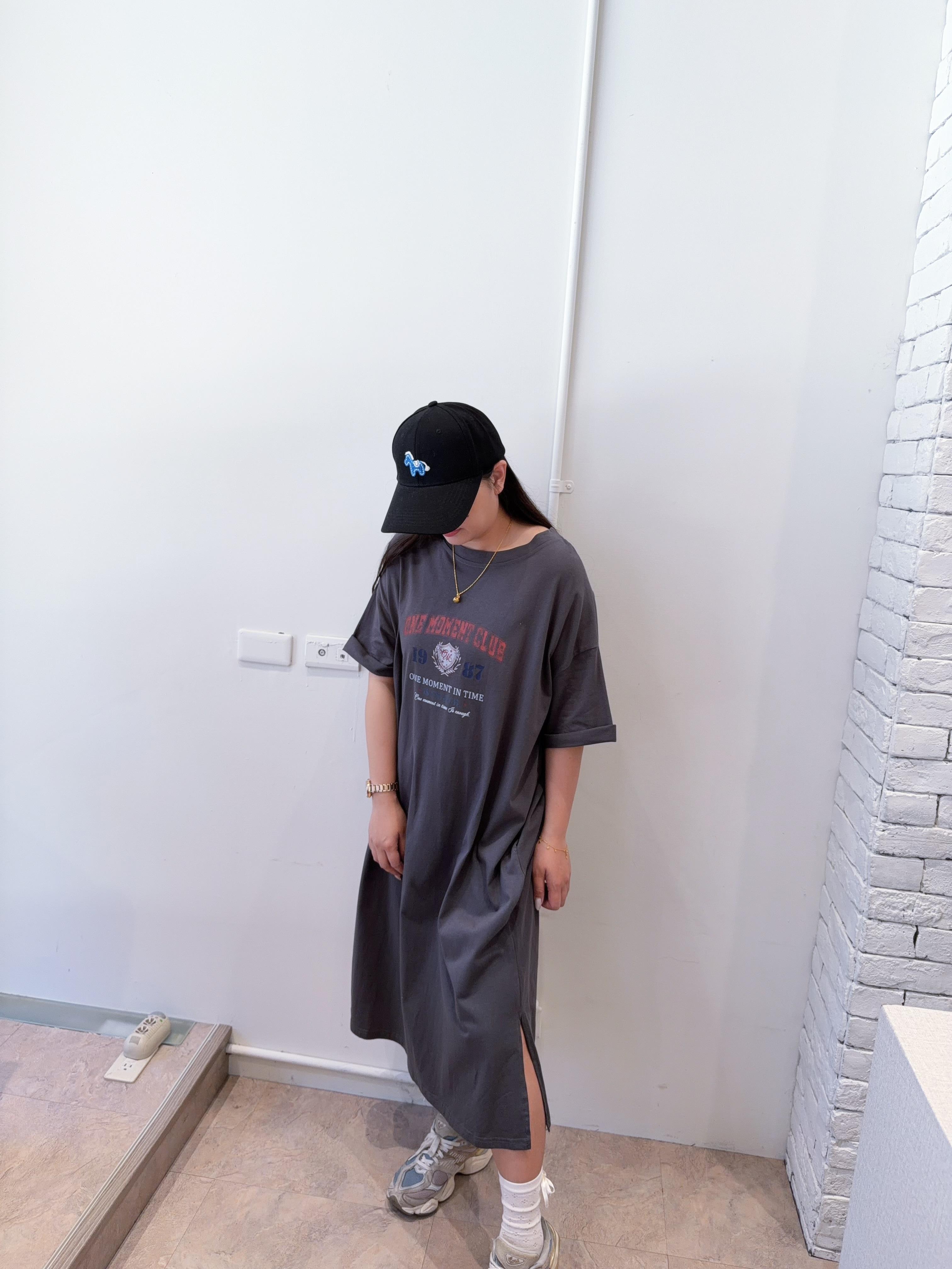 1987美式塗鴉長洋裝