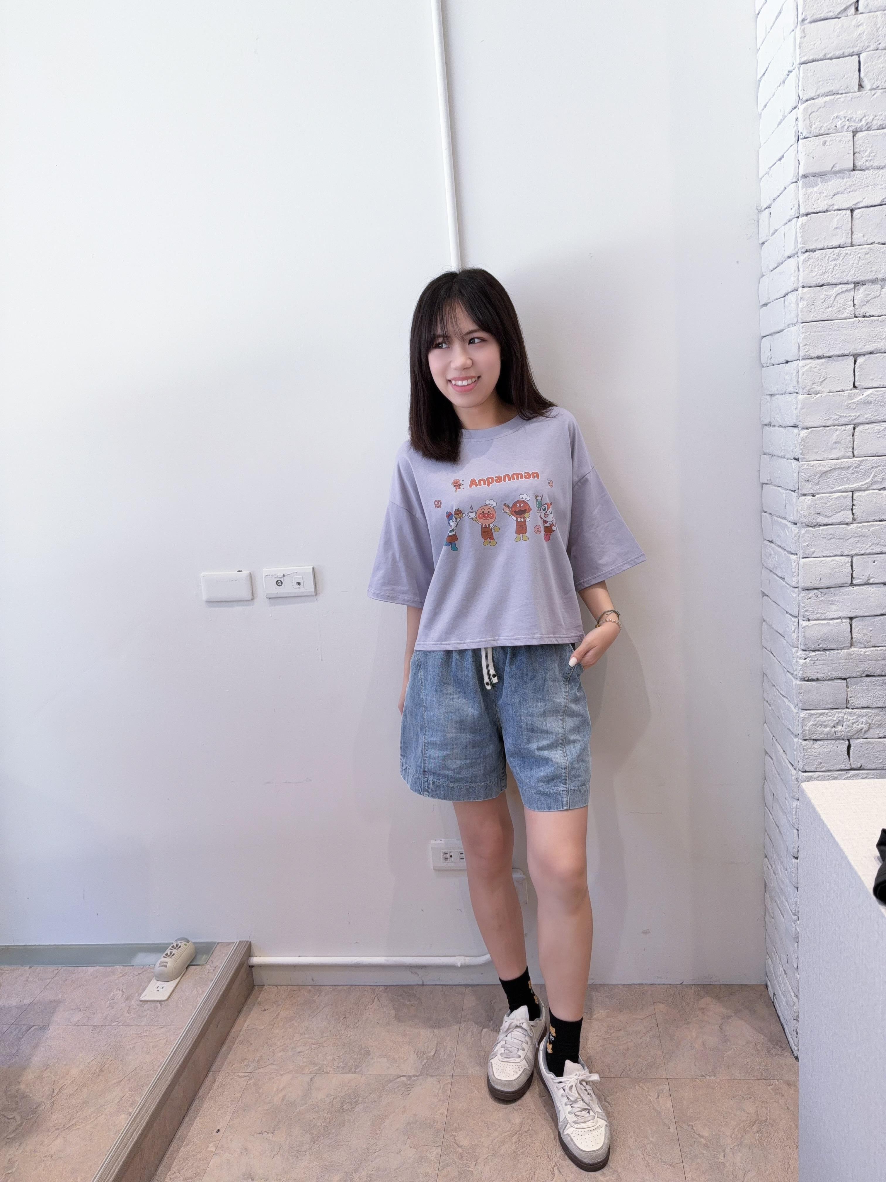 短版麵包超人印花Tee