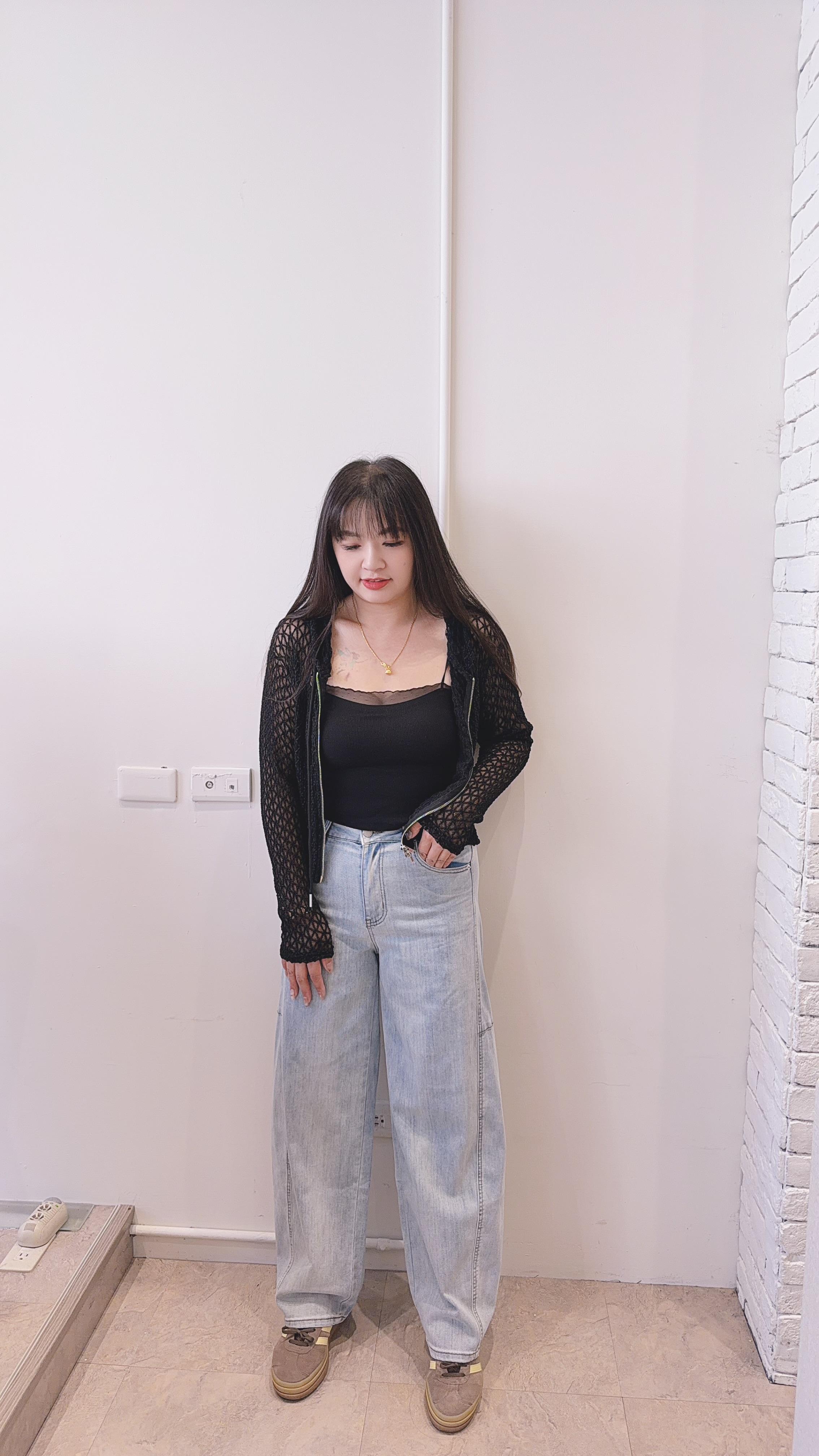 美式休閒彎刀褲