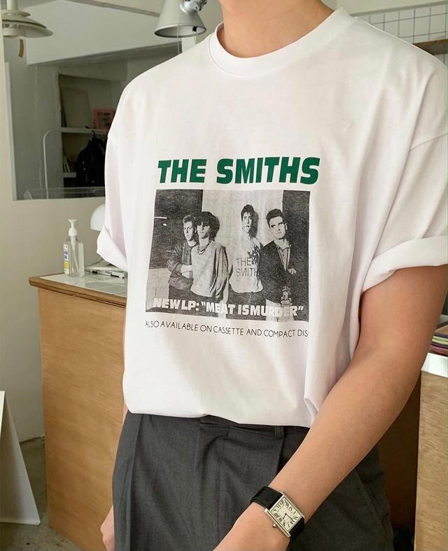 復古smiths短袖上衣-2色