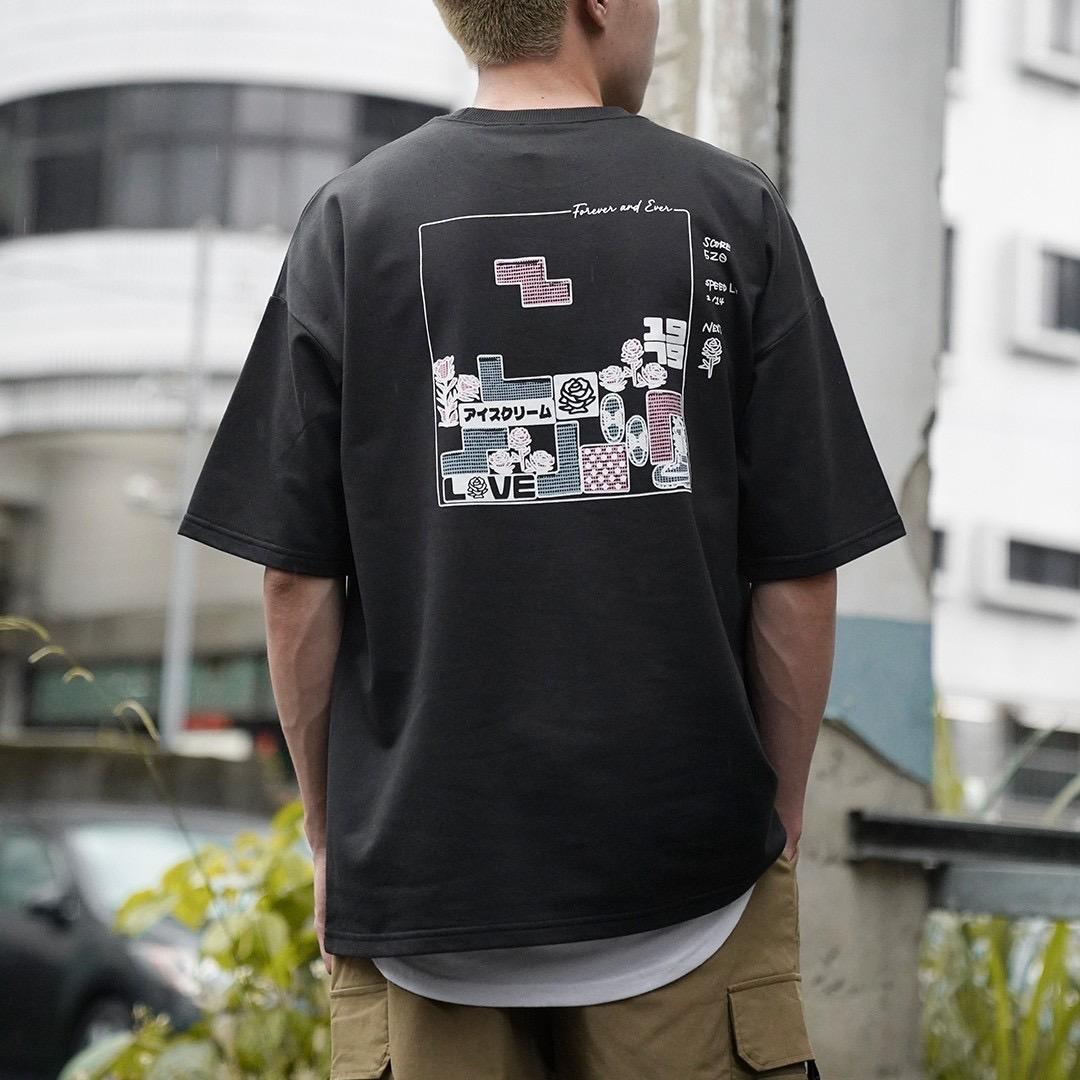 5235  俄羅斯方塊細絨布短T