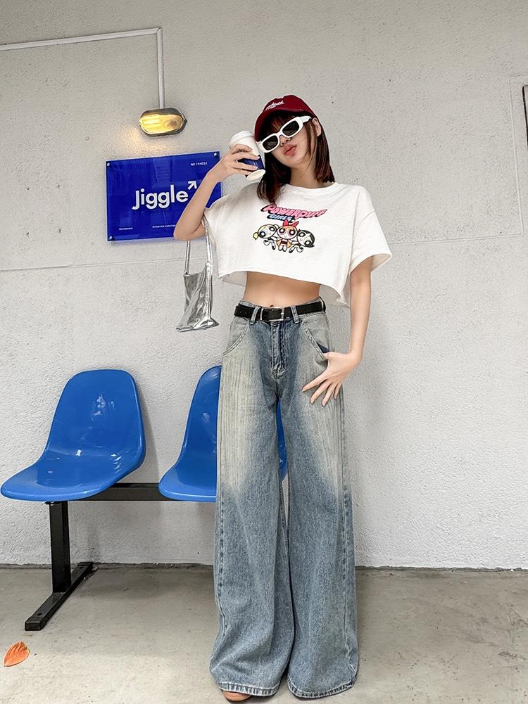 9620  獨家，巨Q小女警不修邊短T