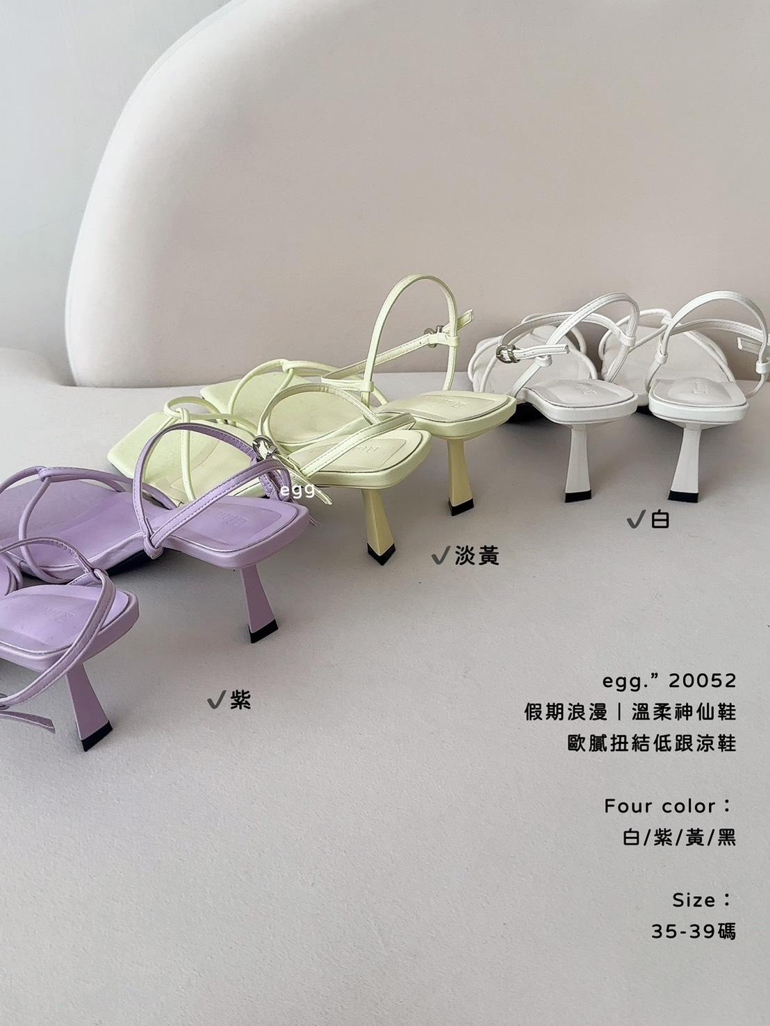 20052   歐膩扭結低跟涼鞋
