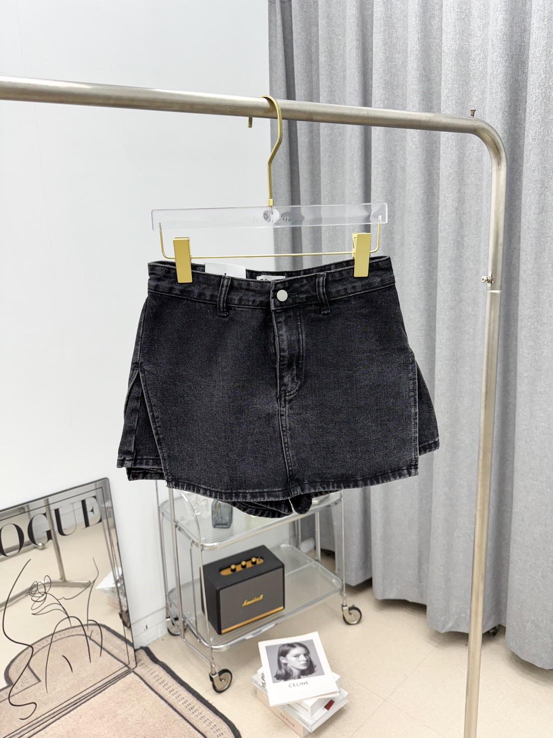 3261   激瘦牛仔短褲裙