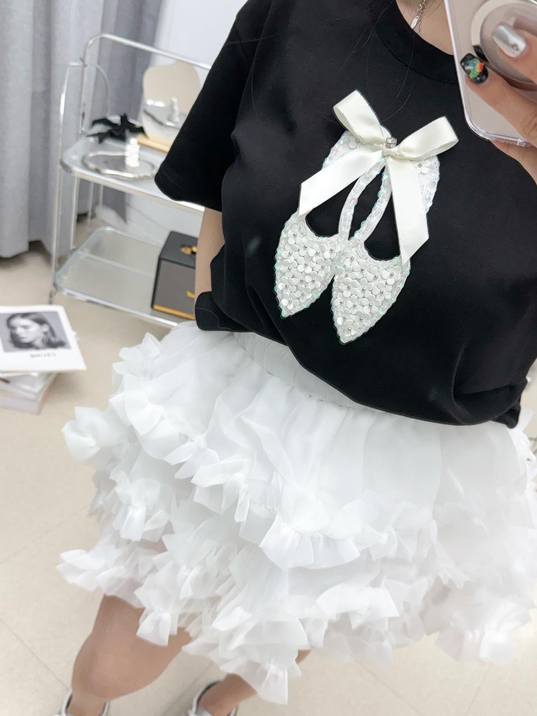 2611   串珠芭蕾舞鞋蝴蝶結T