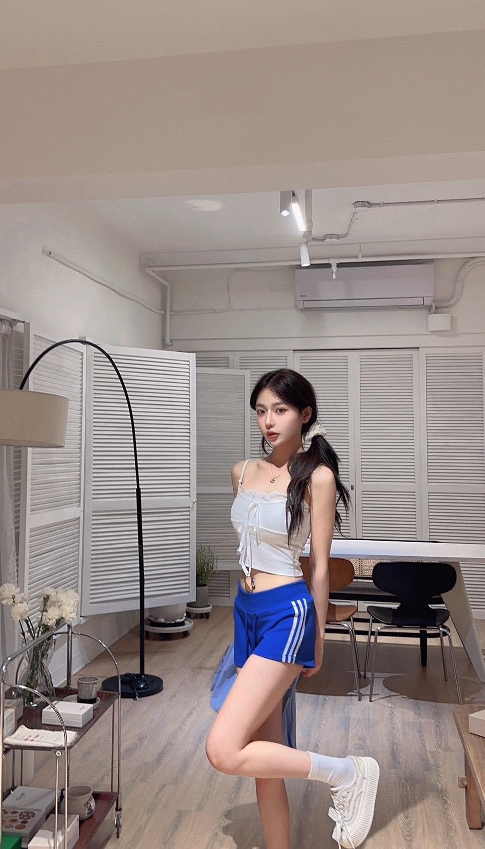 1154   韓國🇰🇷運動高腰側邊條休閒短褲