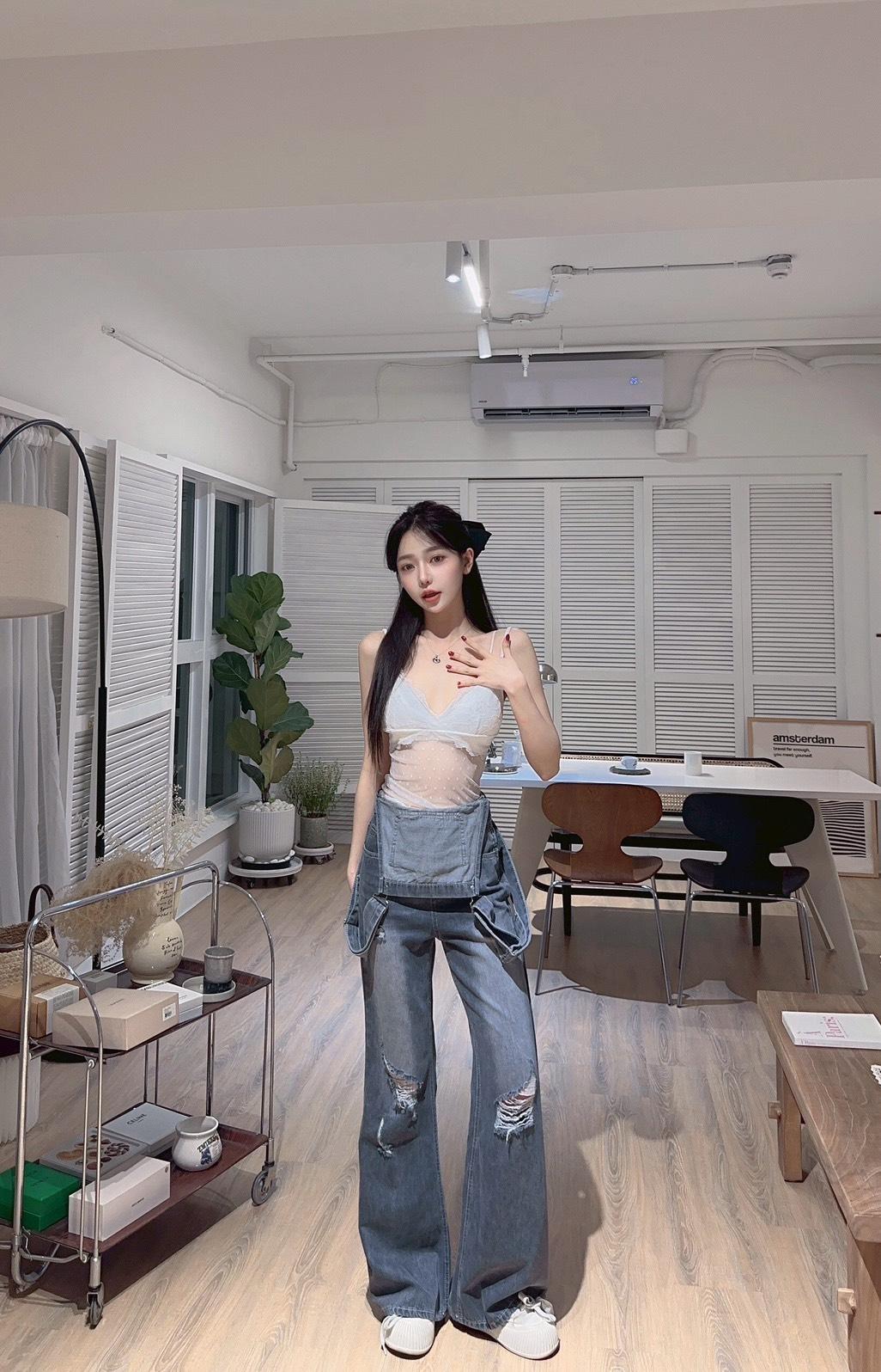 11407   內搭辣妹蕾絲修身吊帶背心