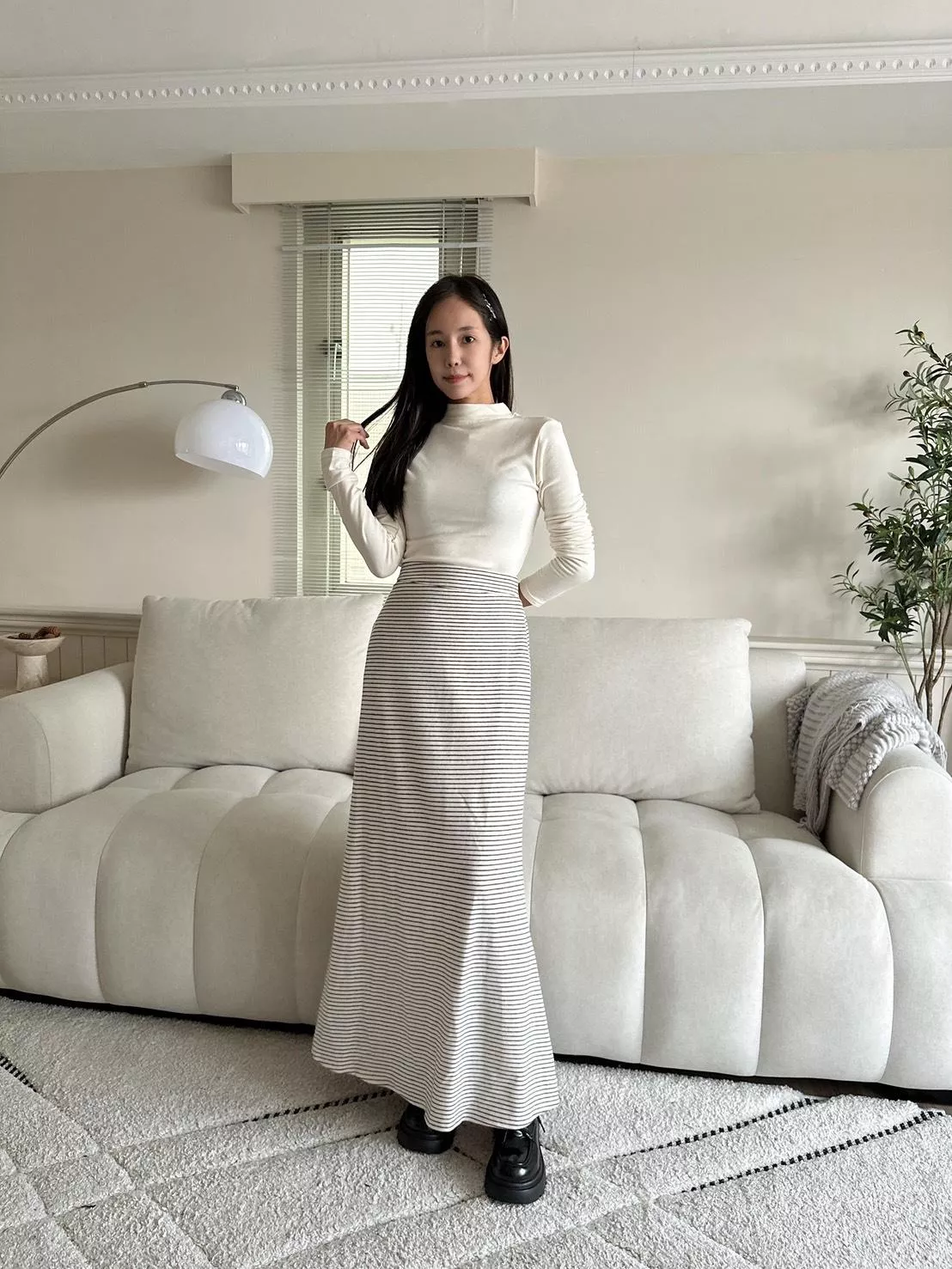 78911   條紋棉長裙