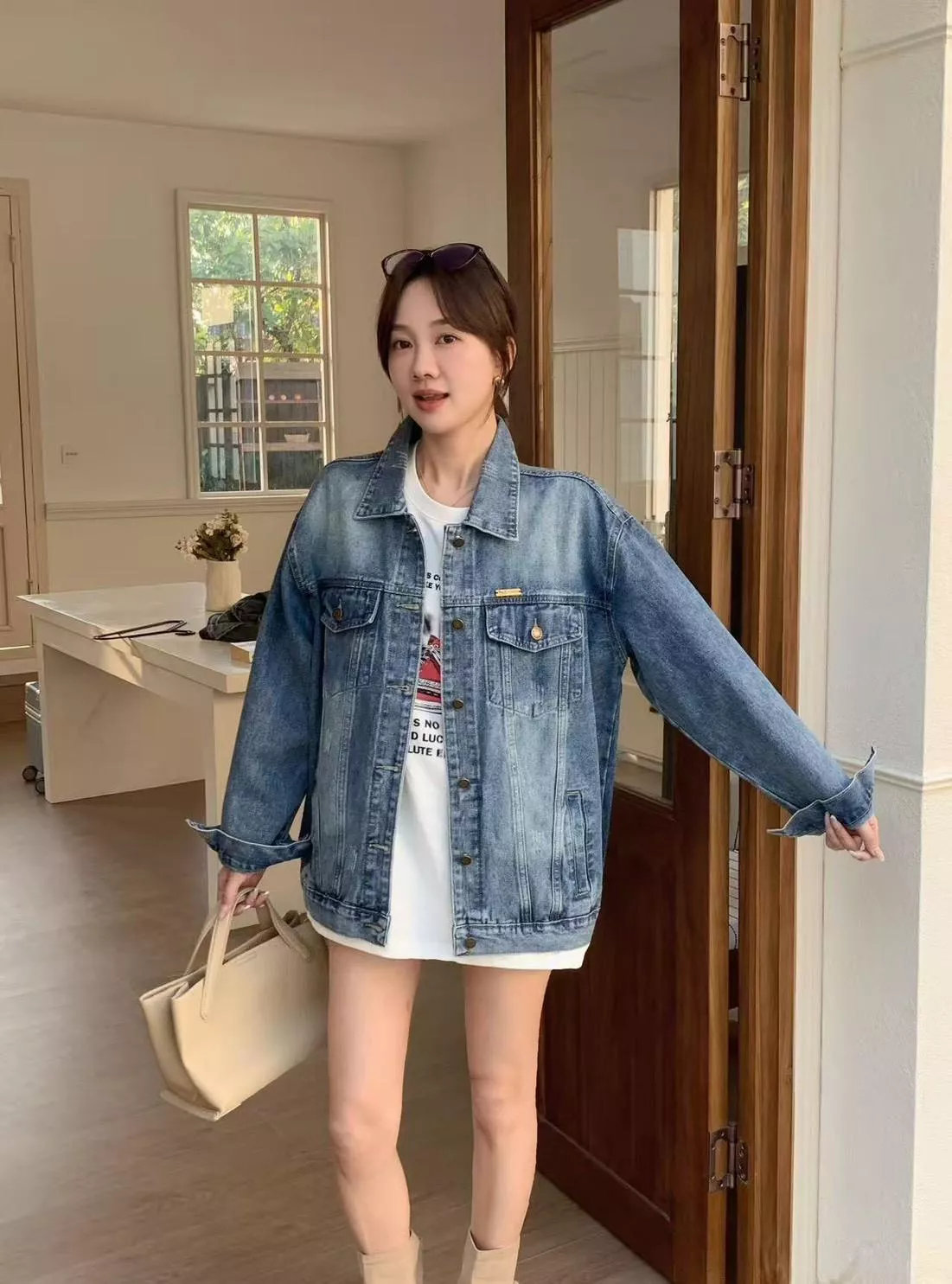 179-8825  大口袋牛仔外套