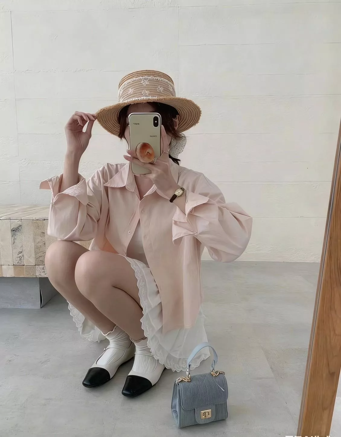 573-219   日常穿搭純色襯衫