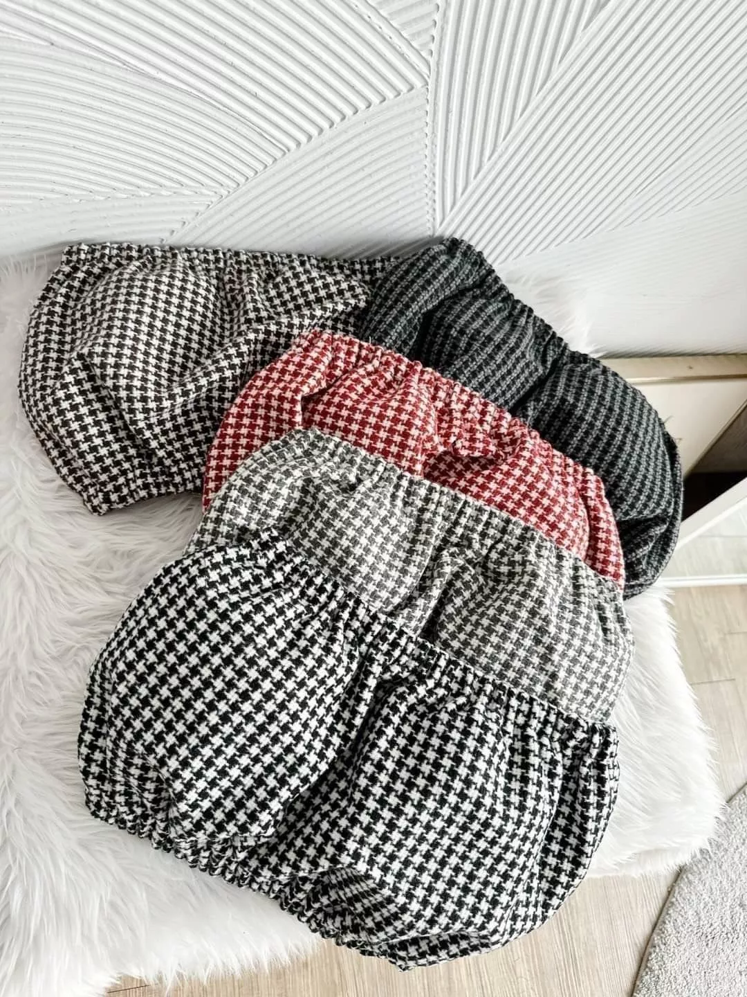 27700   毛呢千鳥格小可愛