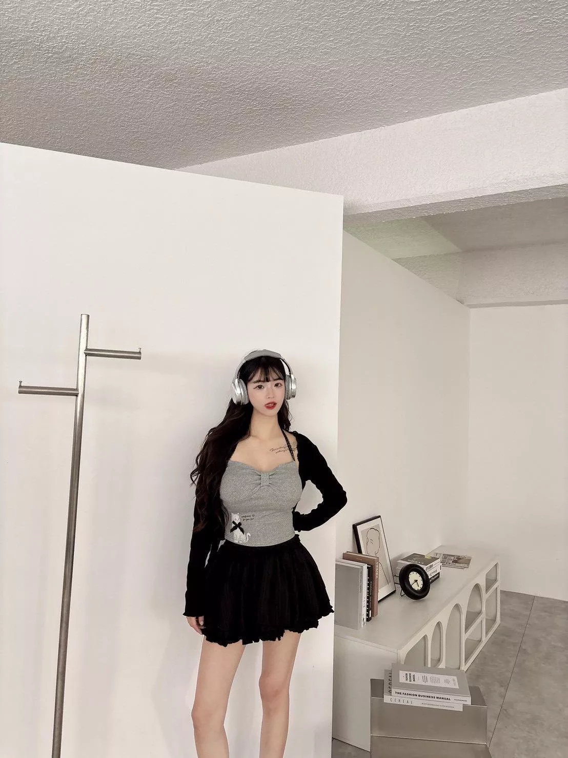 7066   貓咪繞脖純慾三件套