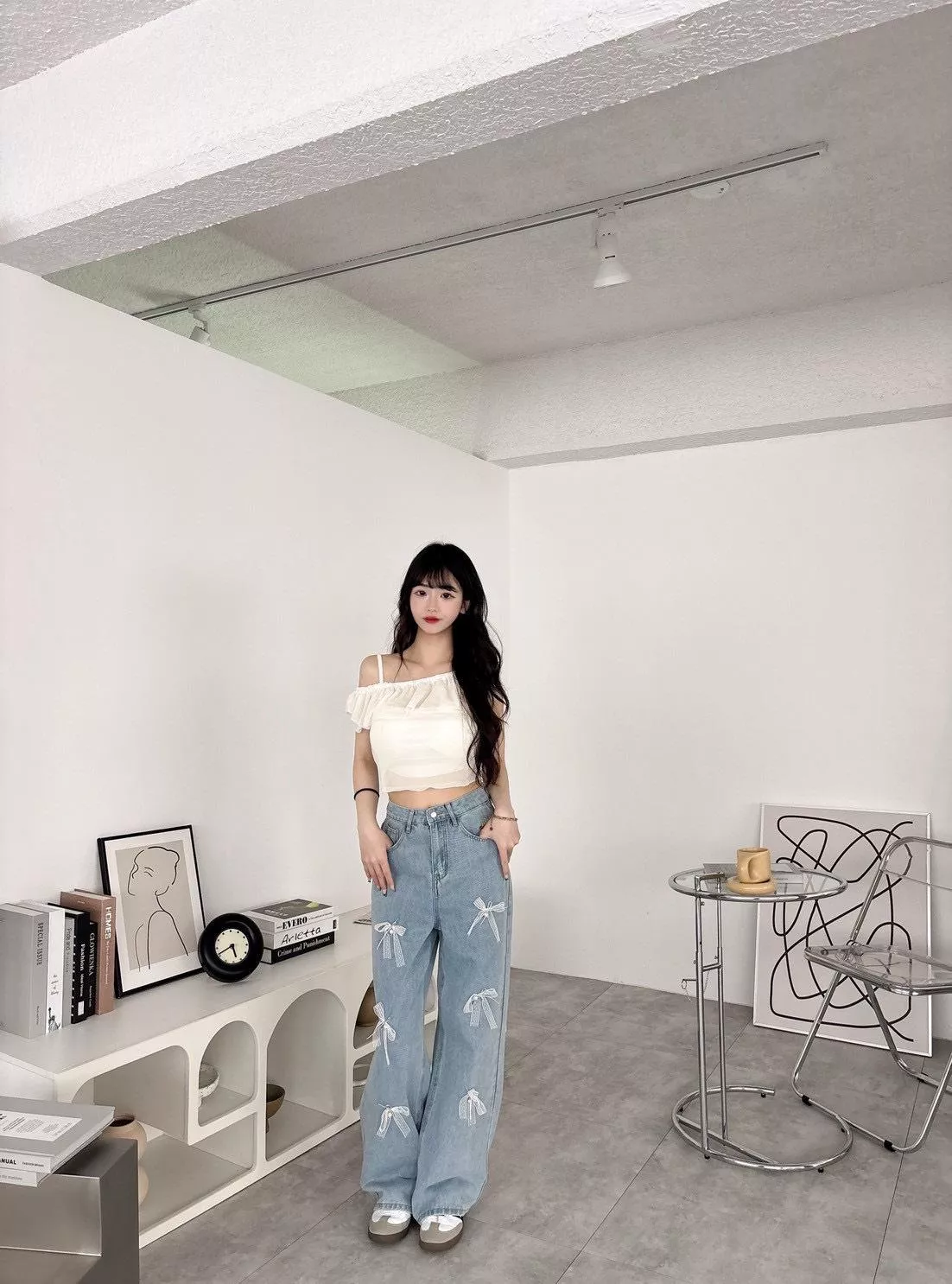 2601   荷葉網紗兩件套