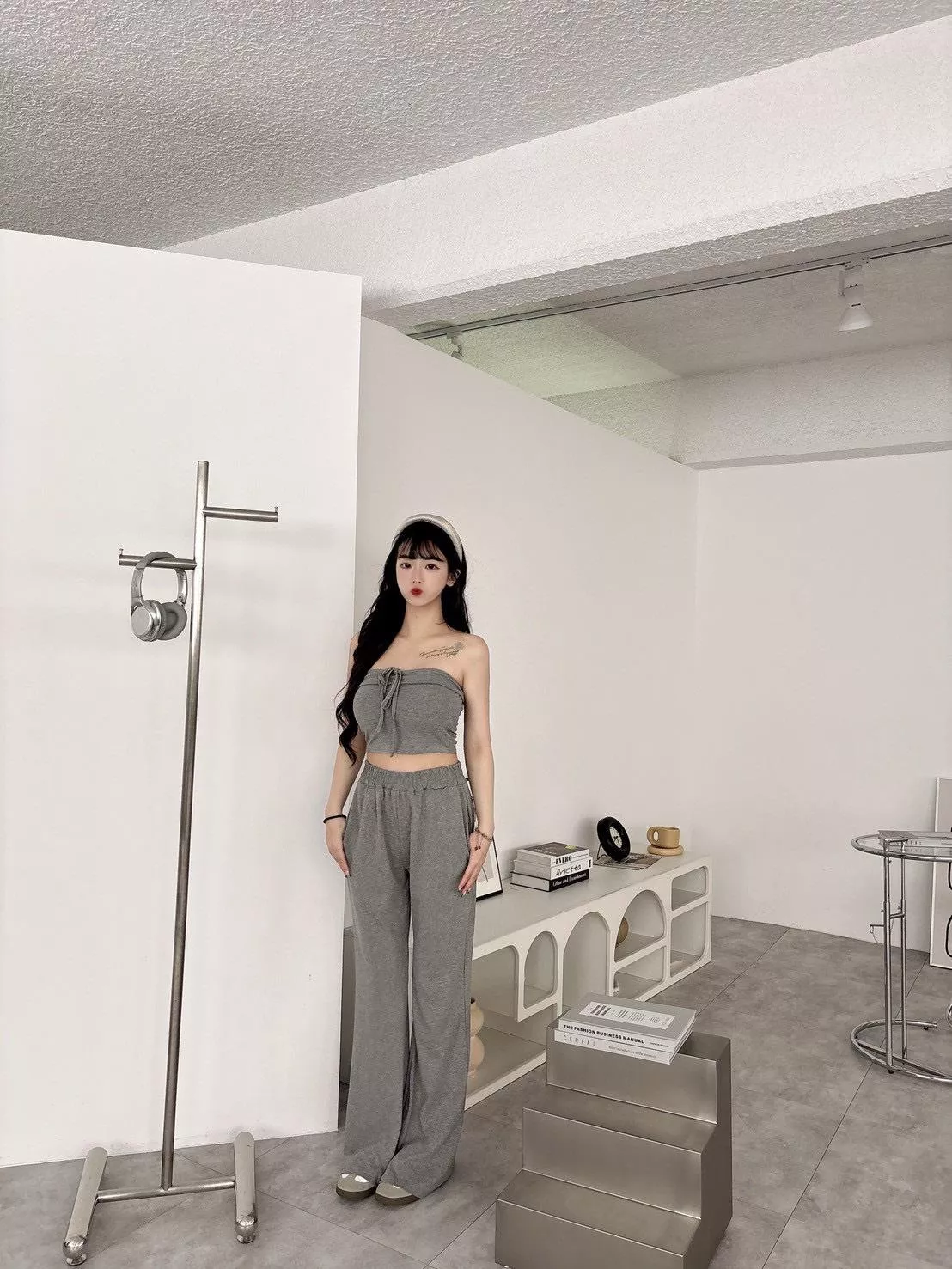 25807   平口綁結長褲套