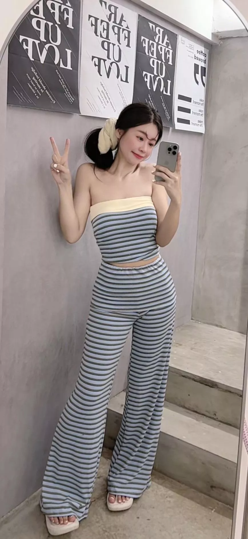 5534   條紋配色套裝