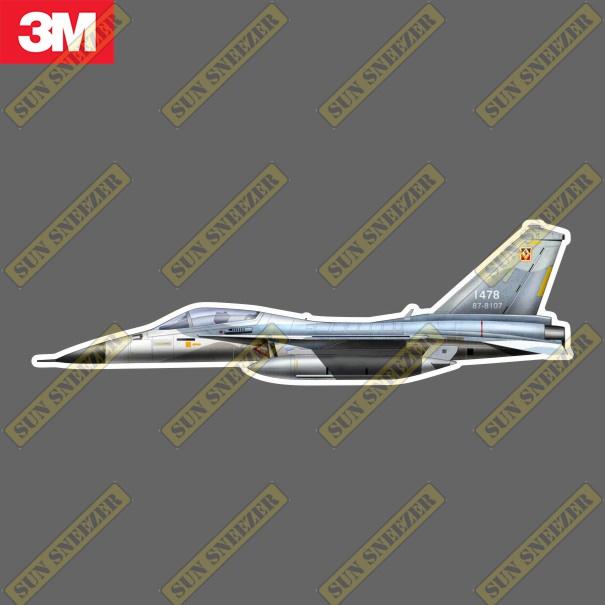 中華民國空軍 F-CK-1經國號戰鬥機 IDF 漢翔 擬真軍機 3M防水防曬貼紙 尺寸長165 mm