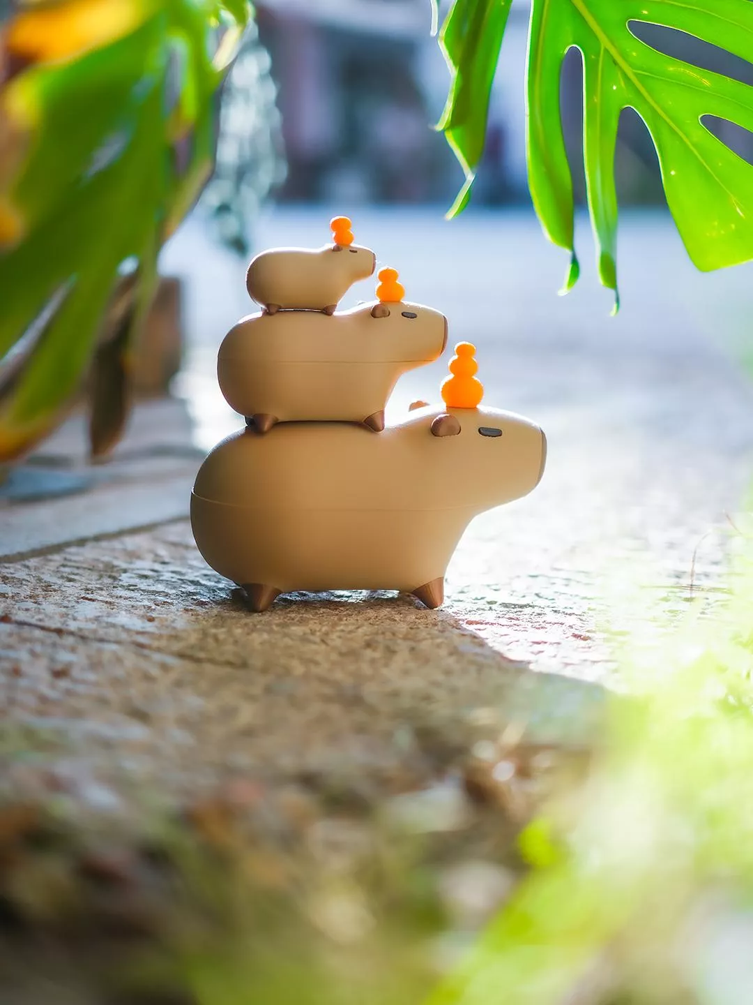 水豚君 疊疊樂 水豚公仔 磁吸三件組 3D列印 可愛的東西 小廢物 水豚君公仔 舒壓小物 解壓玩具