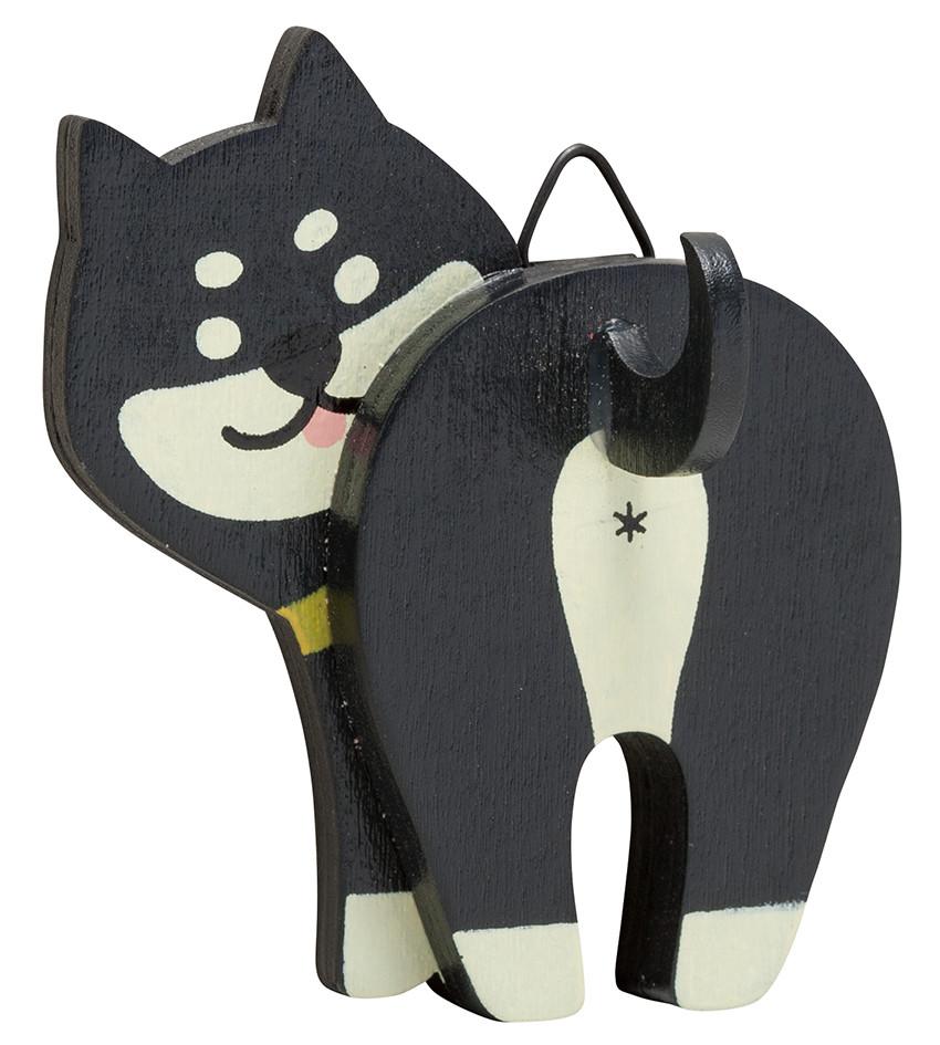 【DECOLE】兩種柴犬屁屁造型 木製磁鐵掛鉤