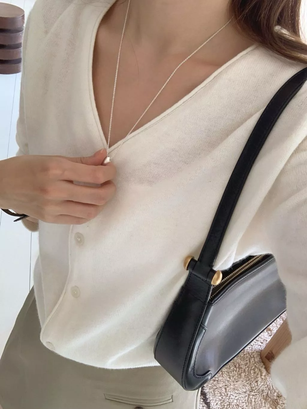 25P 韓國代購  V領 針織衫 罩衫 外套