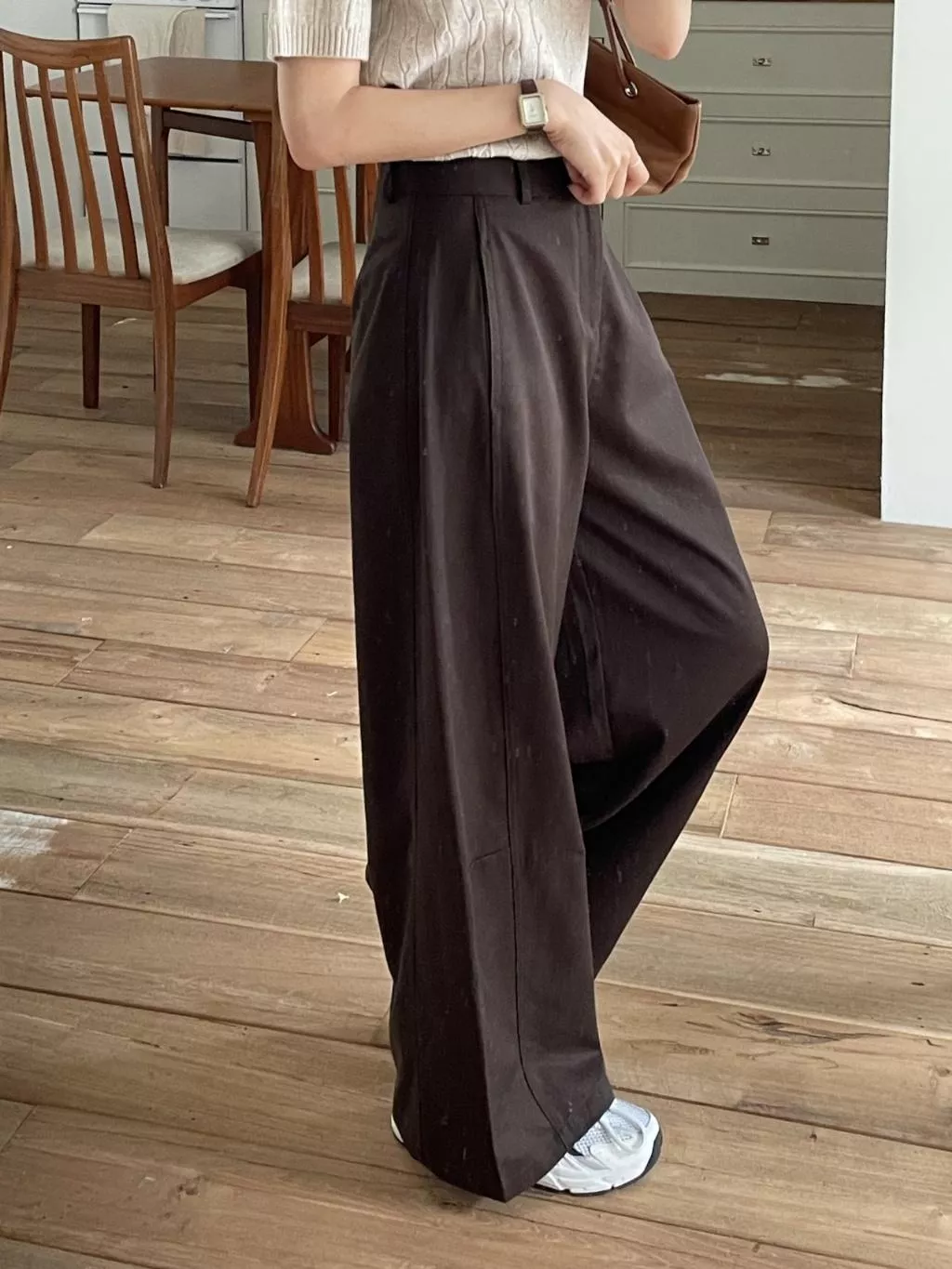 25P 韓國代購  挺版 棉質 寬褲 長褲