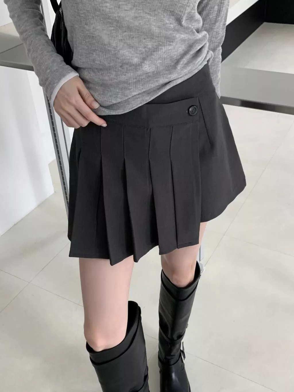 25P 韓國代購  百褶裙 百褶褲裙 短褲 西裝短褲