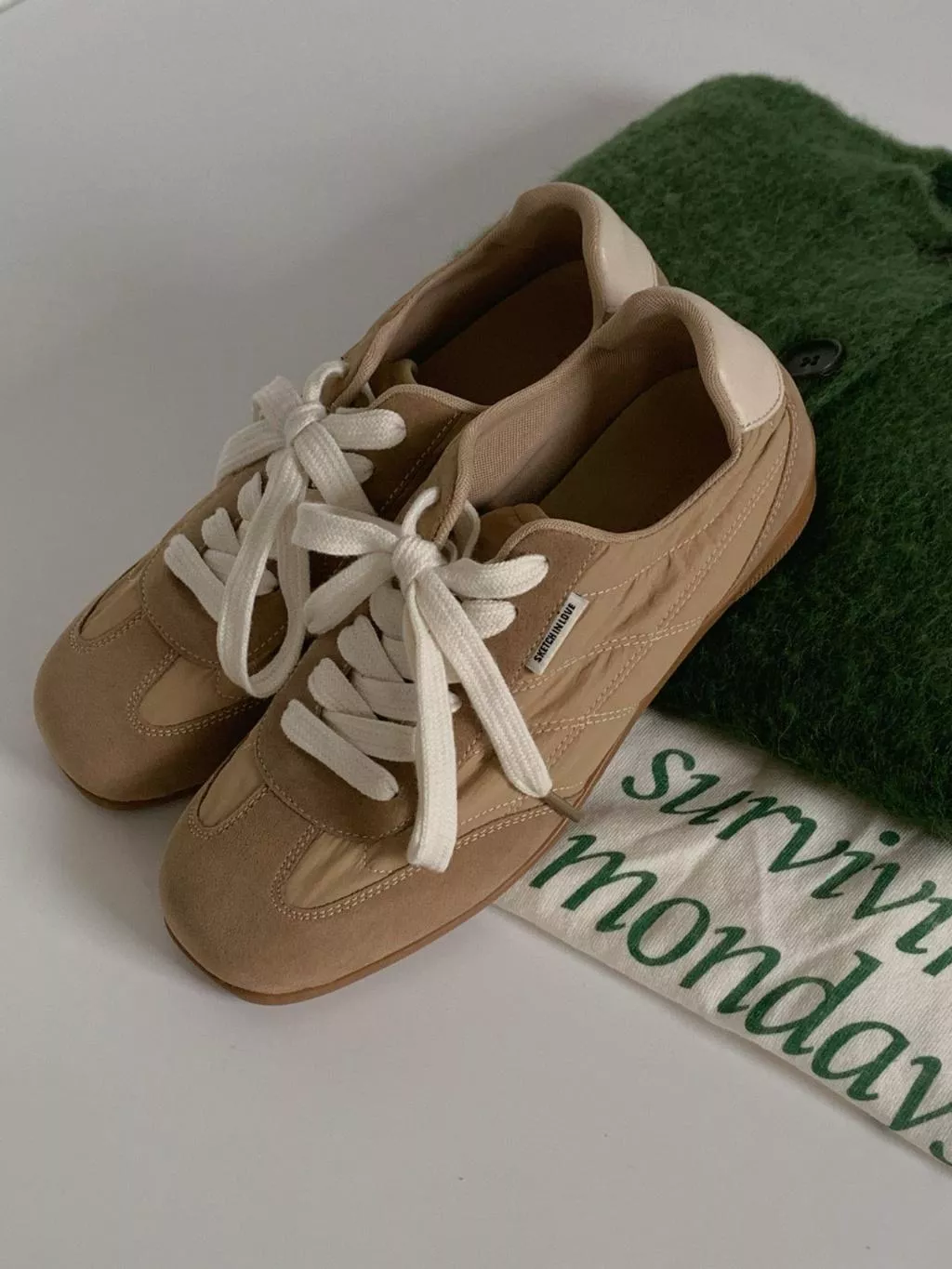 25P 韓國代購 微麂皮 德訓鞋 運動鞋 平底鞋