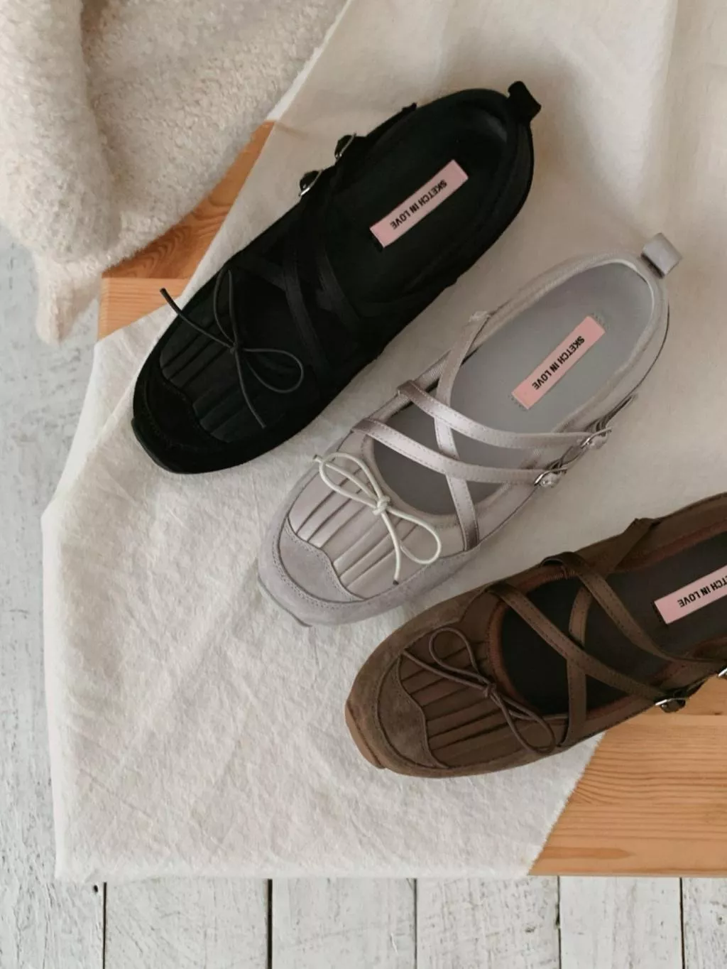 25P 韓國代購 瑪莉珍 蝴蝶結 運動平底鞋