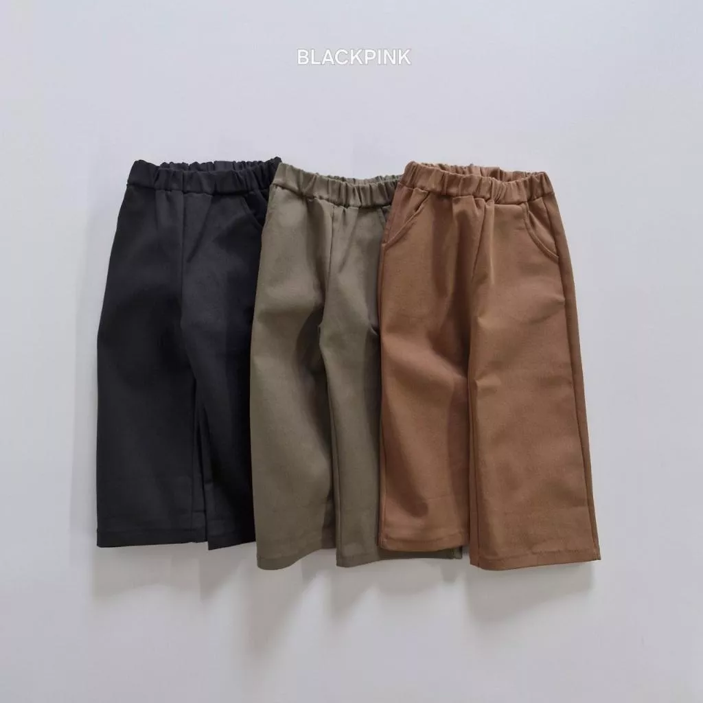 25P 韓國代購Blackpink挺棉料中性寬褲