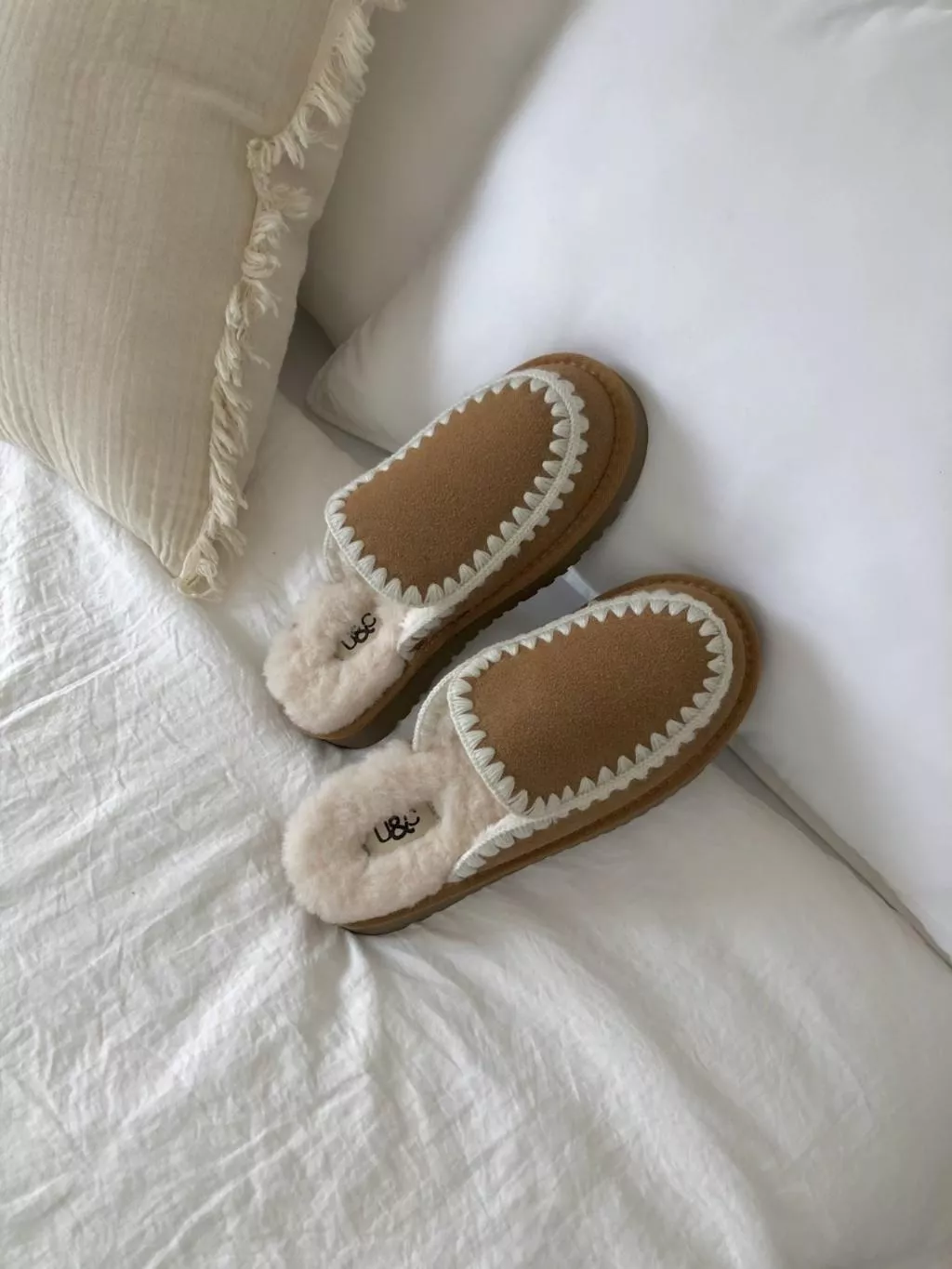 25K韓國代購編織毛毛半拖鞋