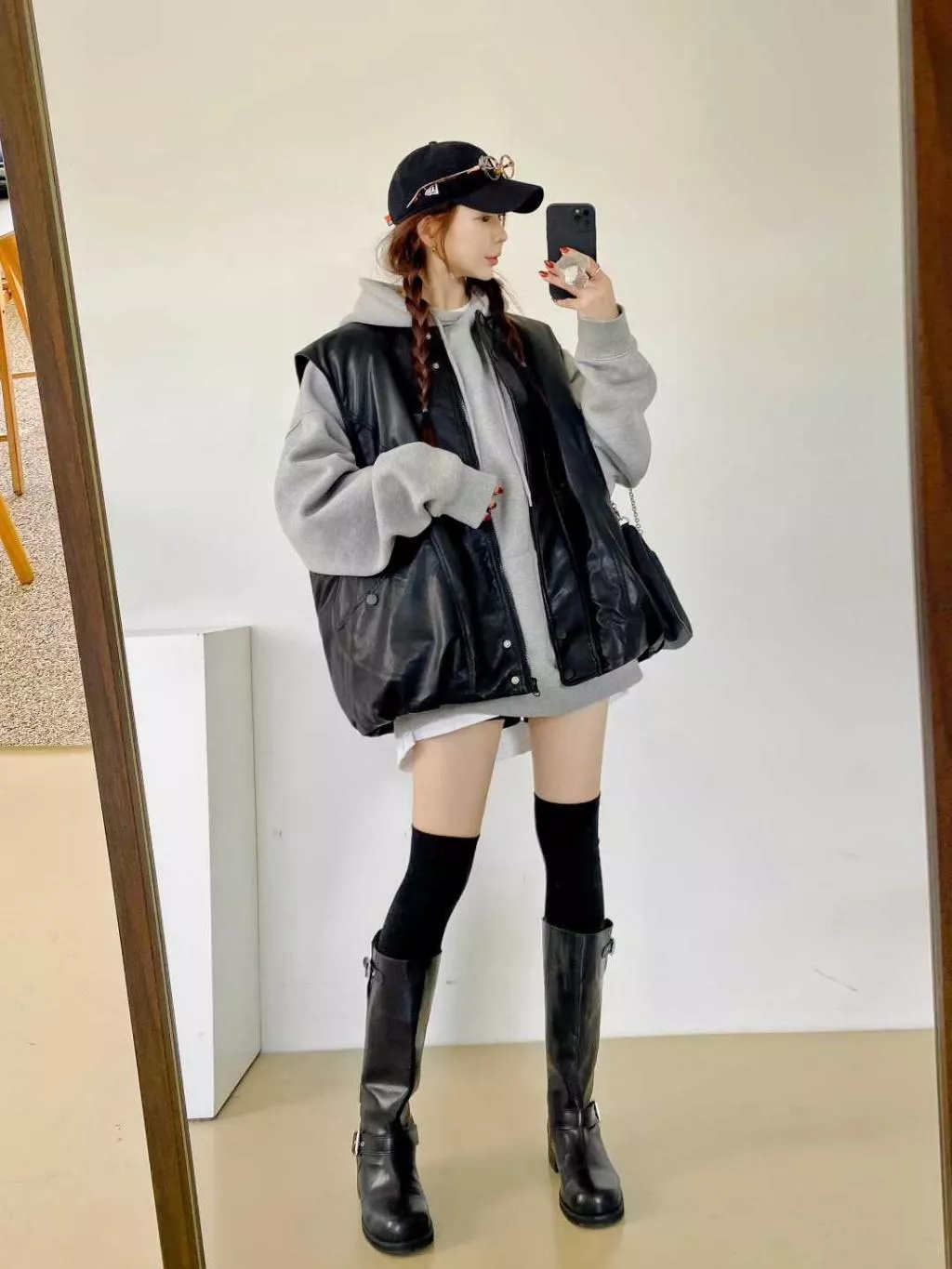 25K韓國製個性休閒皮背心