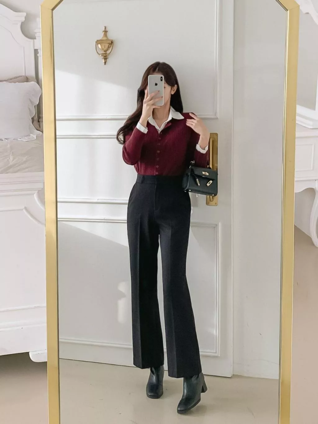 25K韓國代購內鋪毛挺版棉料鈕扣西裝褲