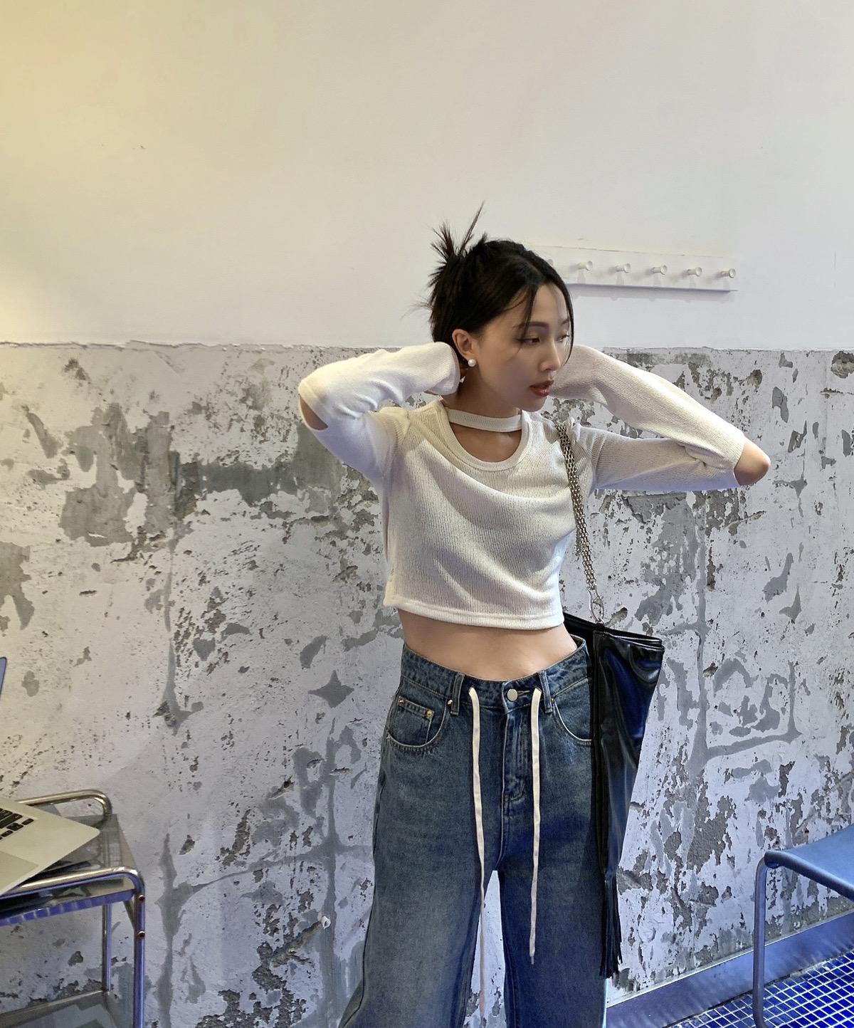 丨NNcomtw丨梨型必備🍐韓版牛仔落地褲