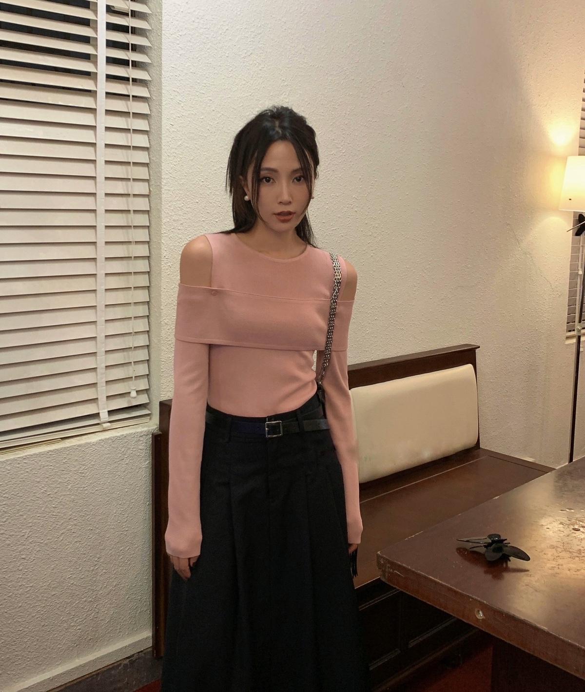 ｜NNcomtw | （可拆式）兩穿露肩針織衫