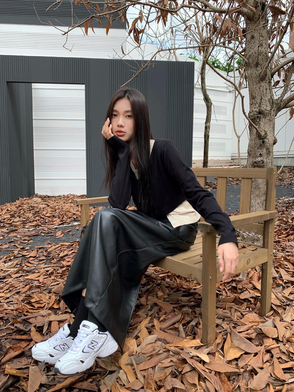 丨NNcomtw丨皮裙的季節來了💨簡約不簡單韓版•皮長裙